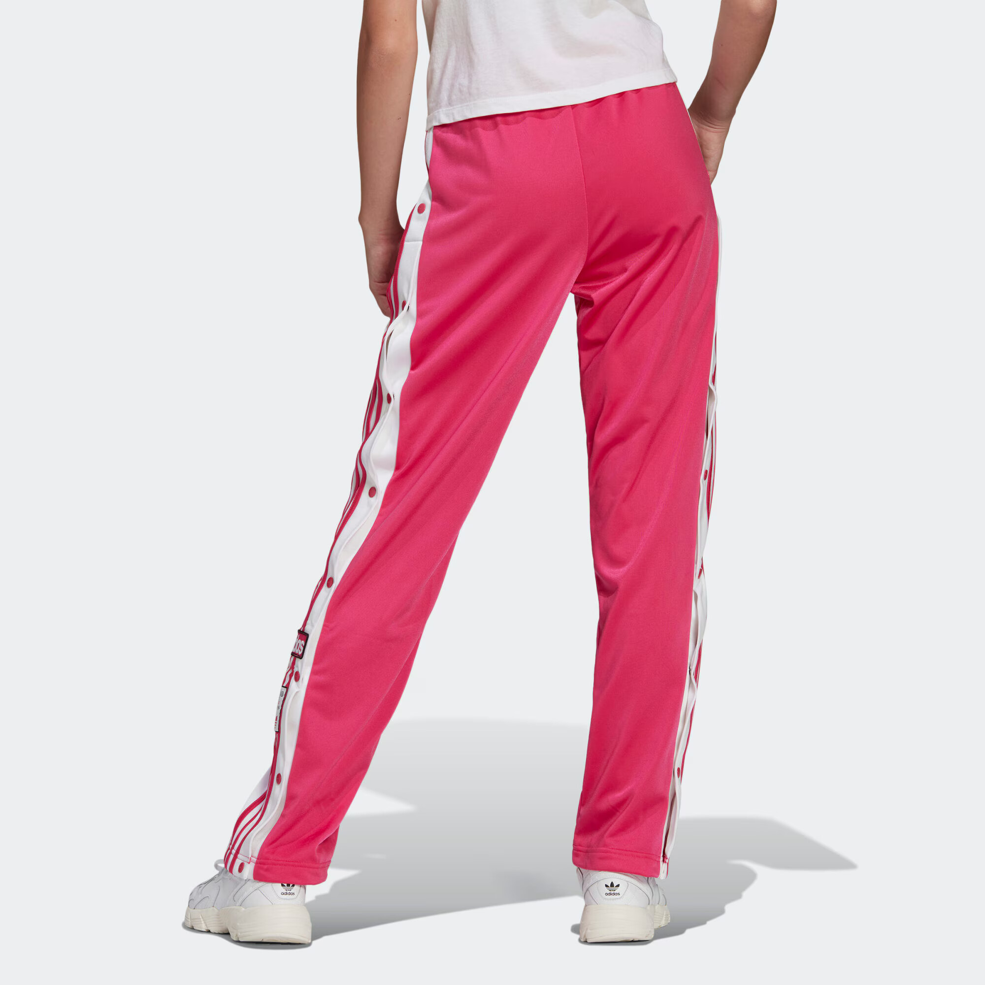 ADIDAS ORIGINALS Pantaloni roz / alb - Pled.ro