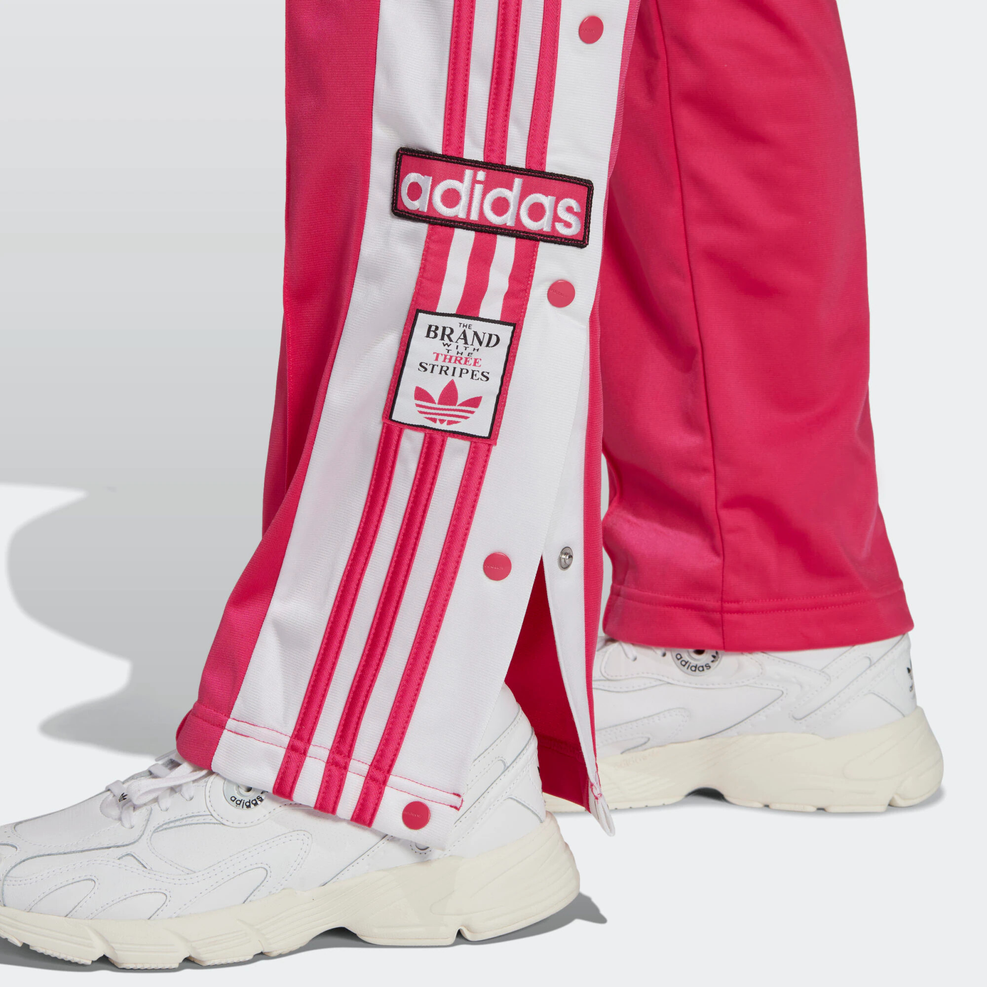 ADIDAS ORIGINALS Pantaloni roz / alb - Pled.ro