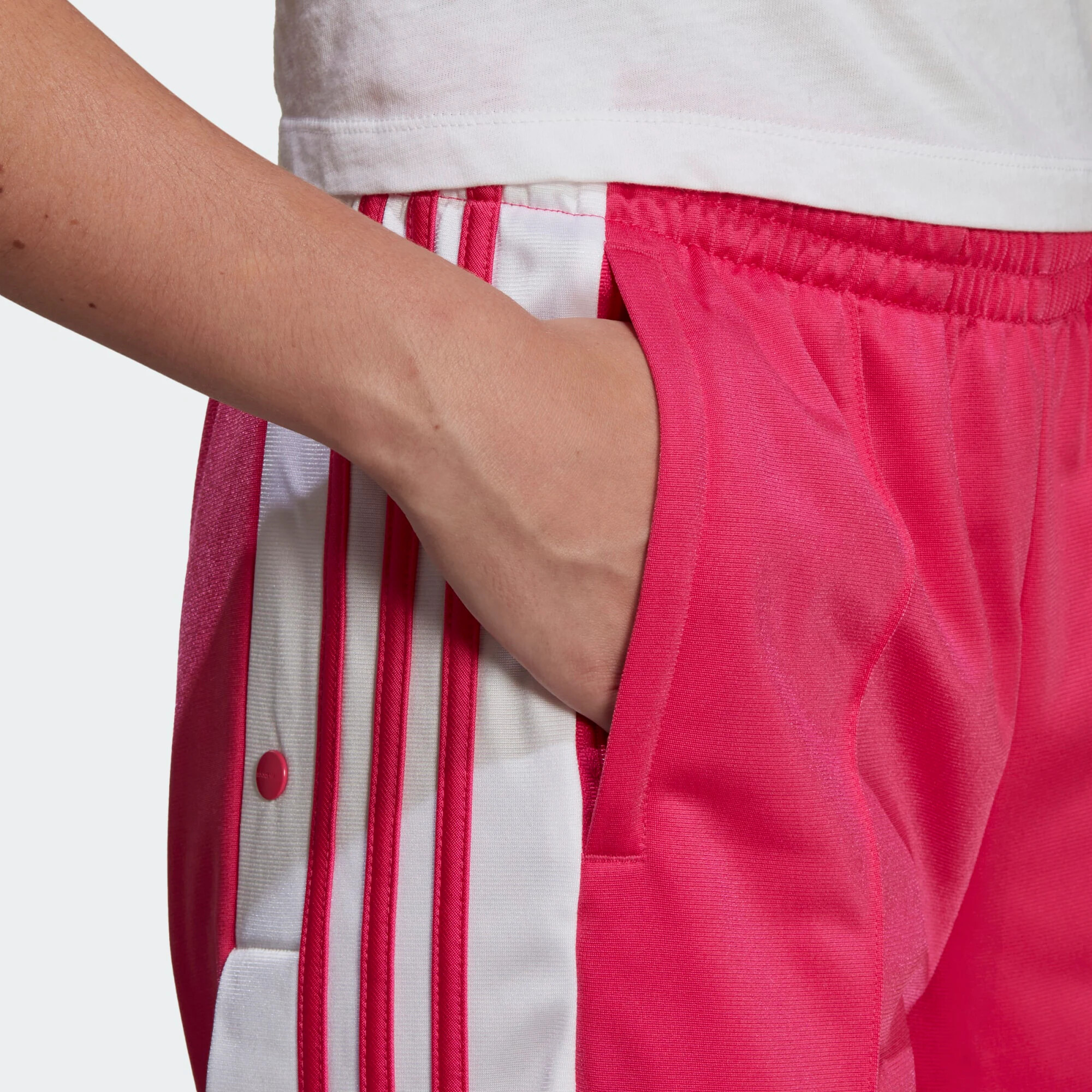 ADIDAS ORIGINALS Pantaloni roz / alb - Pled.ro