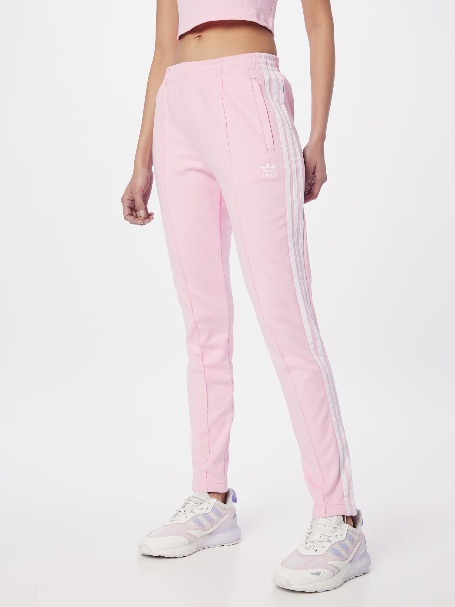 ADIDAS ORIGINALS Pantaloni 'Adicolor Sst' roz pal / alb - Pled.ro