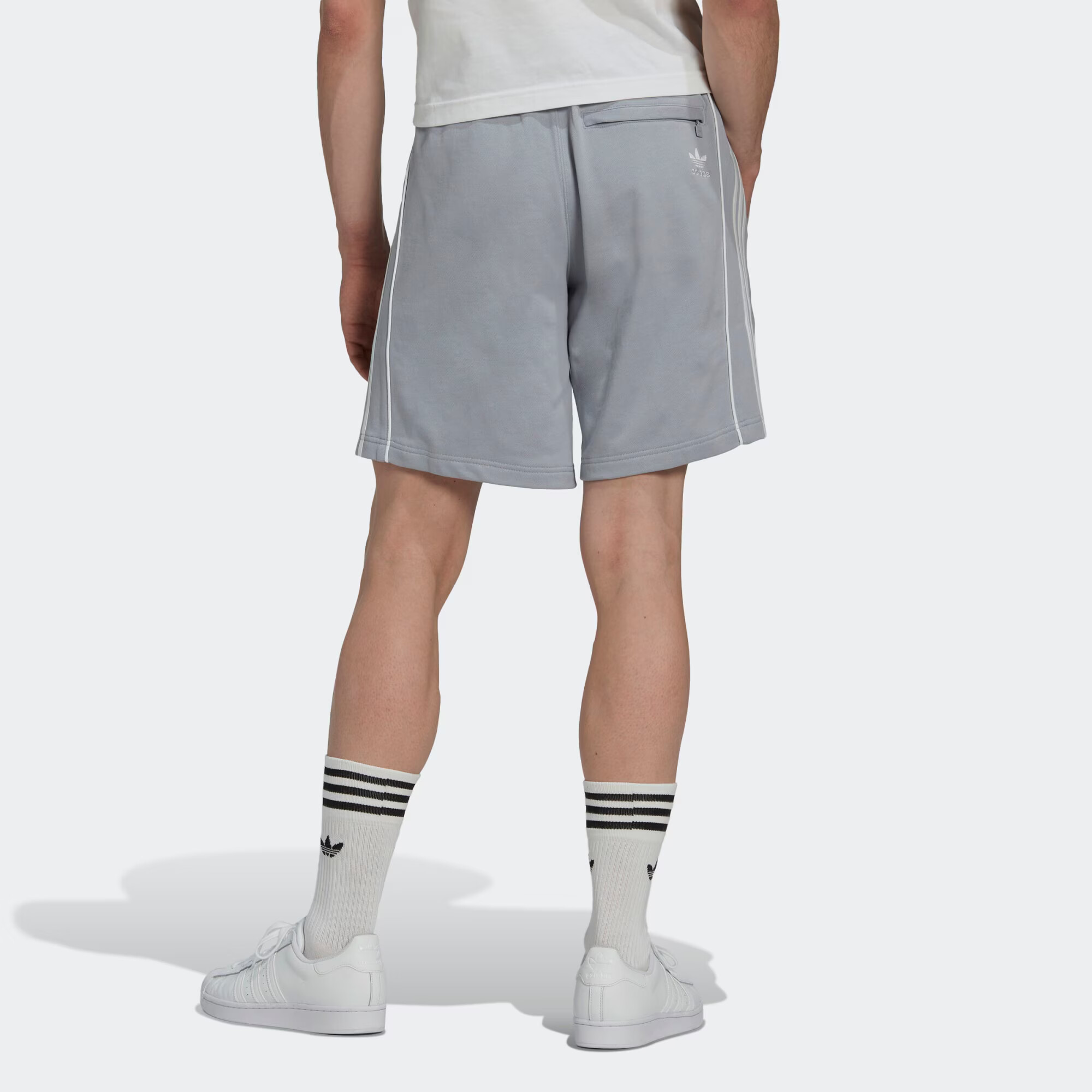 ADIDAS ORIGINALS Pantaloni 'Rekive' gri / alb - Pled.ro