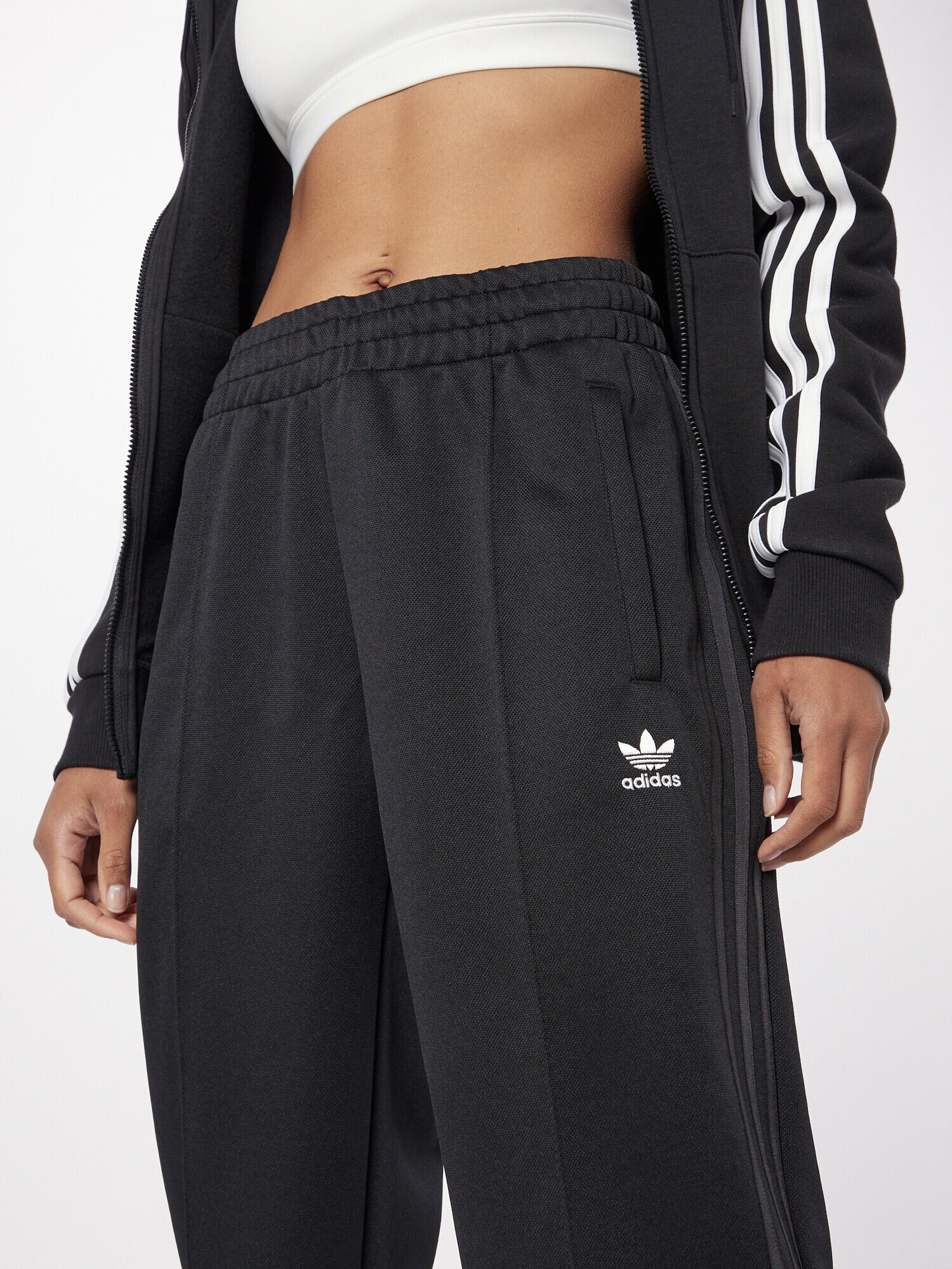 ADIDAS ORIGINALS Pantaloni 'Adicolor Classics SST' negru / alb - Pled.ro