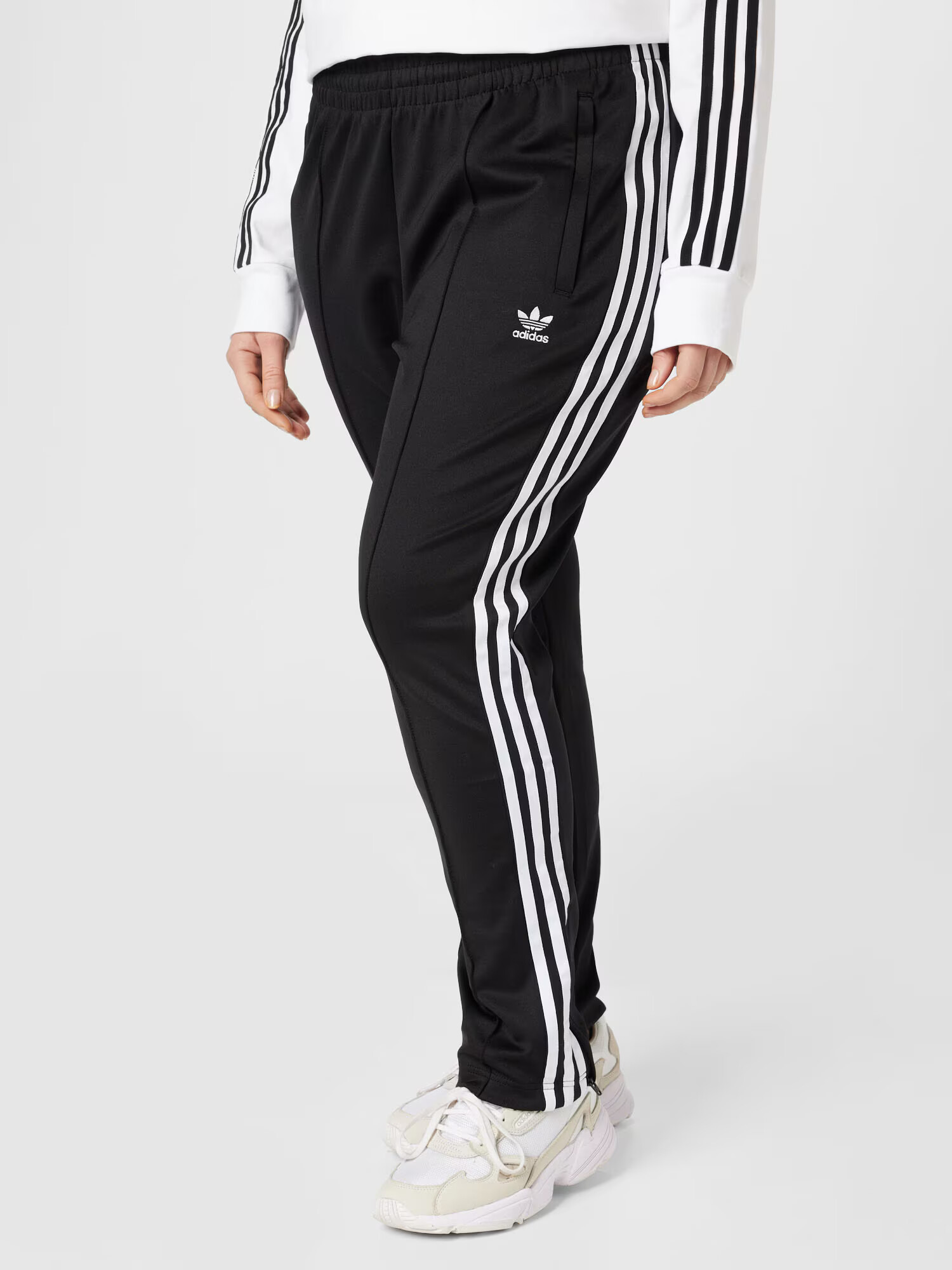 ADIDAS ORIGINALS Pantaloni negru / alb - Pled.ro