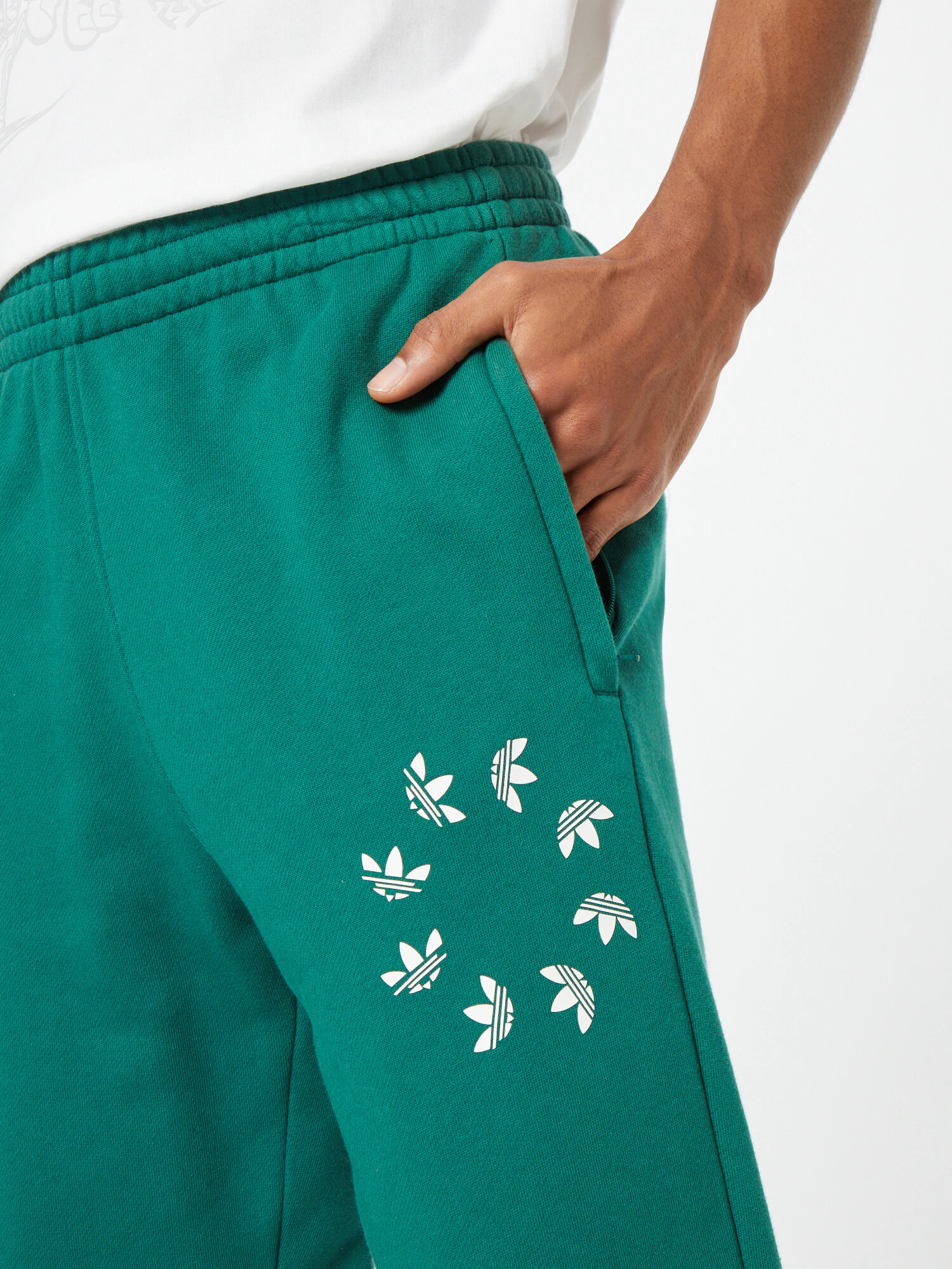 ADIDAS ORIGINALS Pantaloni 'Spinner' verde / alb - Pled.ro