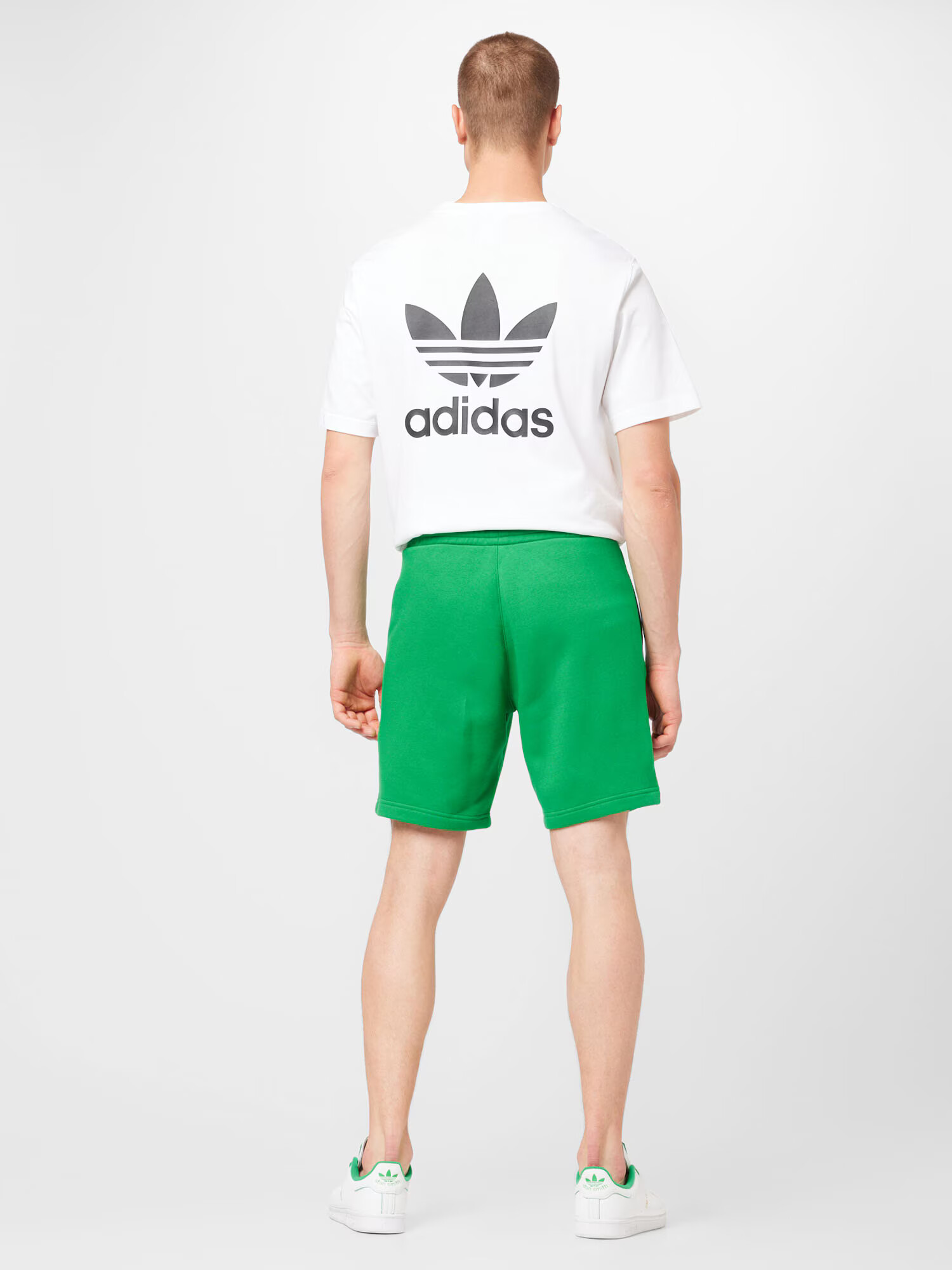 ADIDAS ORIGINALS Pantaloni 'Trefoil Essentials' verde / alb - Pled.ro