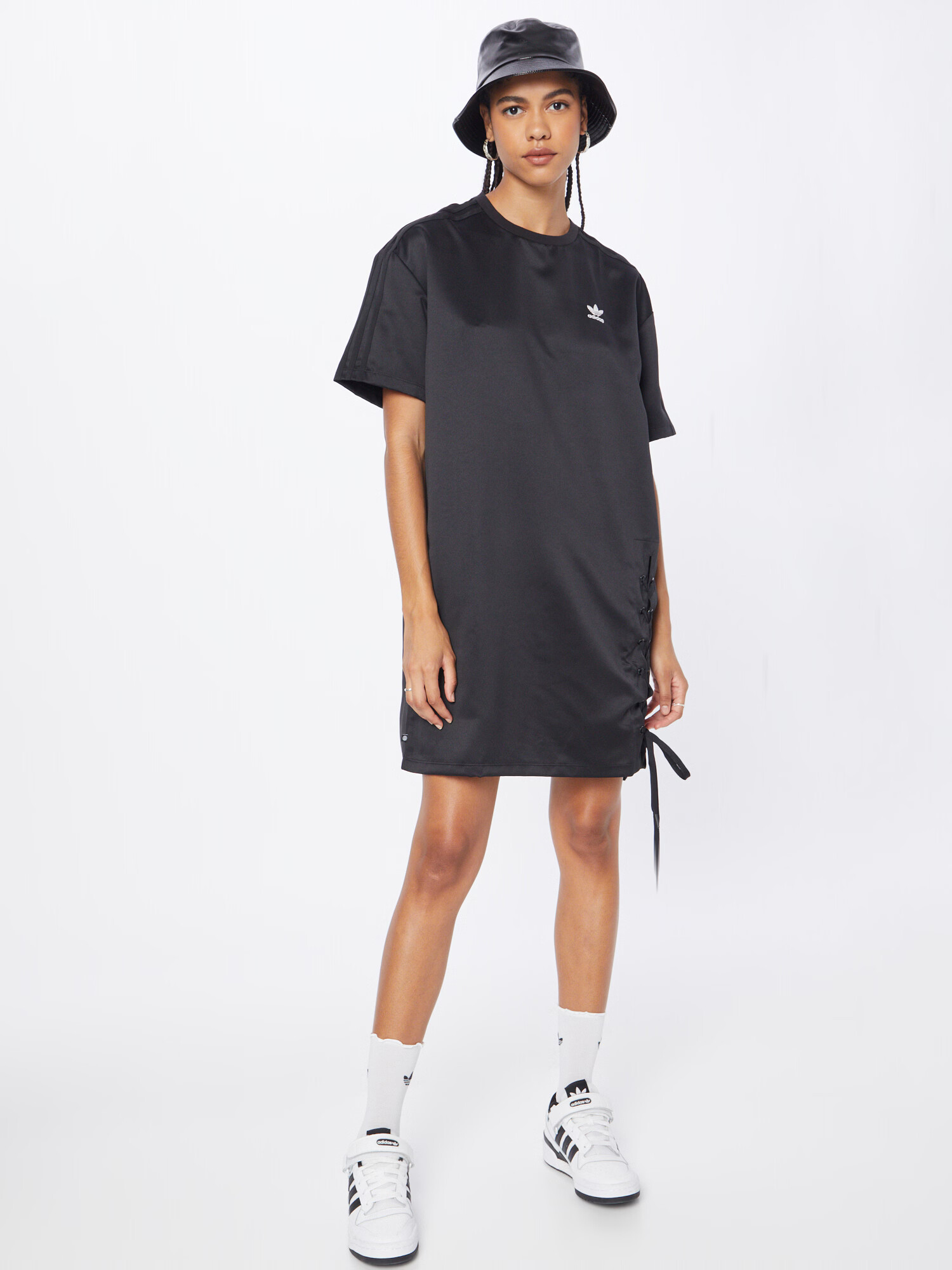 ADIDAS ORIGINALS Rochie 'Always Original Laced' negru / alb - Pled.ro