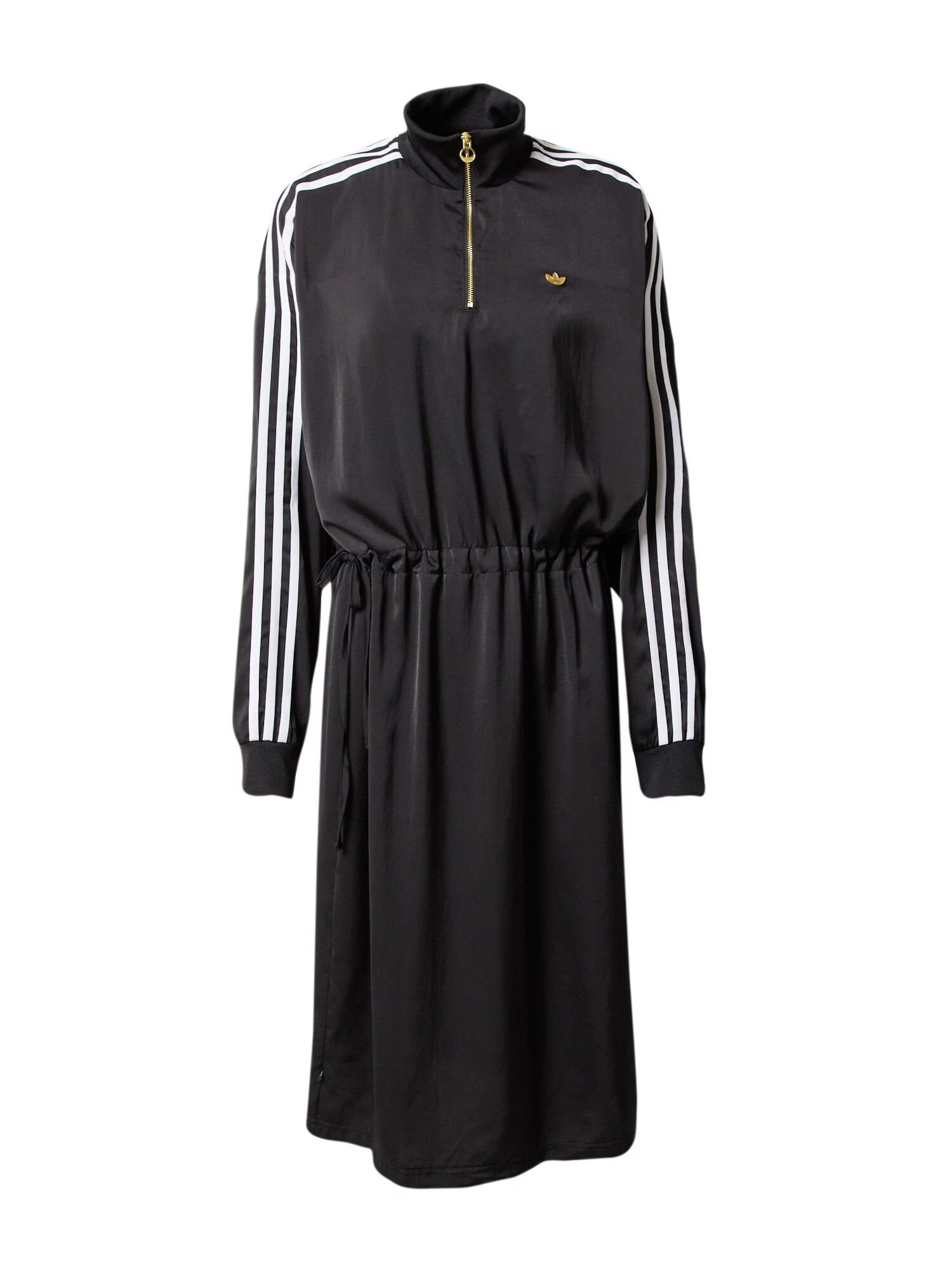 ADIDAS ORIGINALS Rochie 'High-Neck Zip' negru / alb - Pled.ro