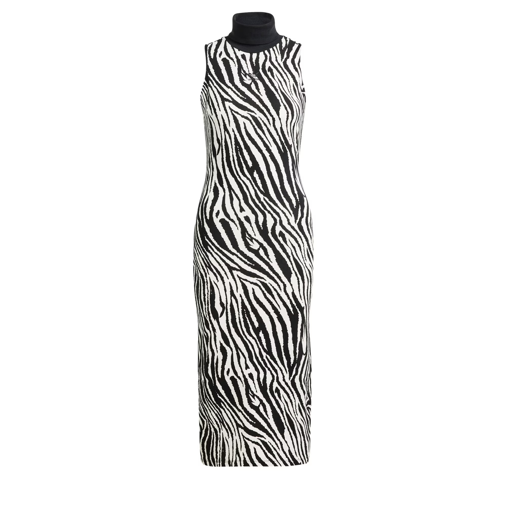 ADIDAS ORIGINALS Rochie 'Allover Zebra Animal Print' negru / alb - Pled.ro