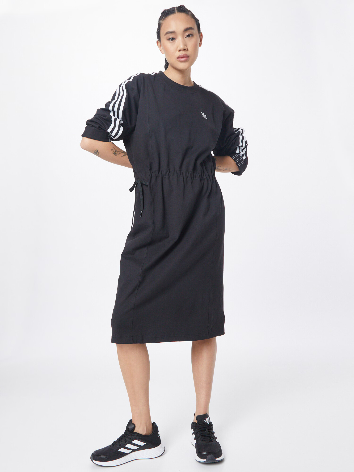 ADIDAS ORIGINALS Rochie negru / alb - Pled.ro