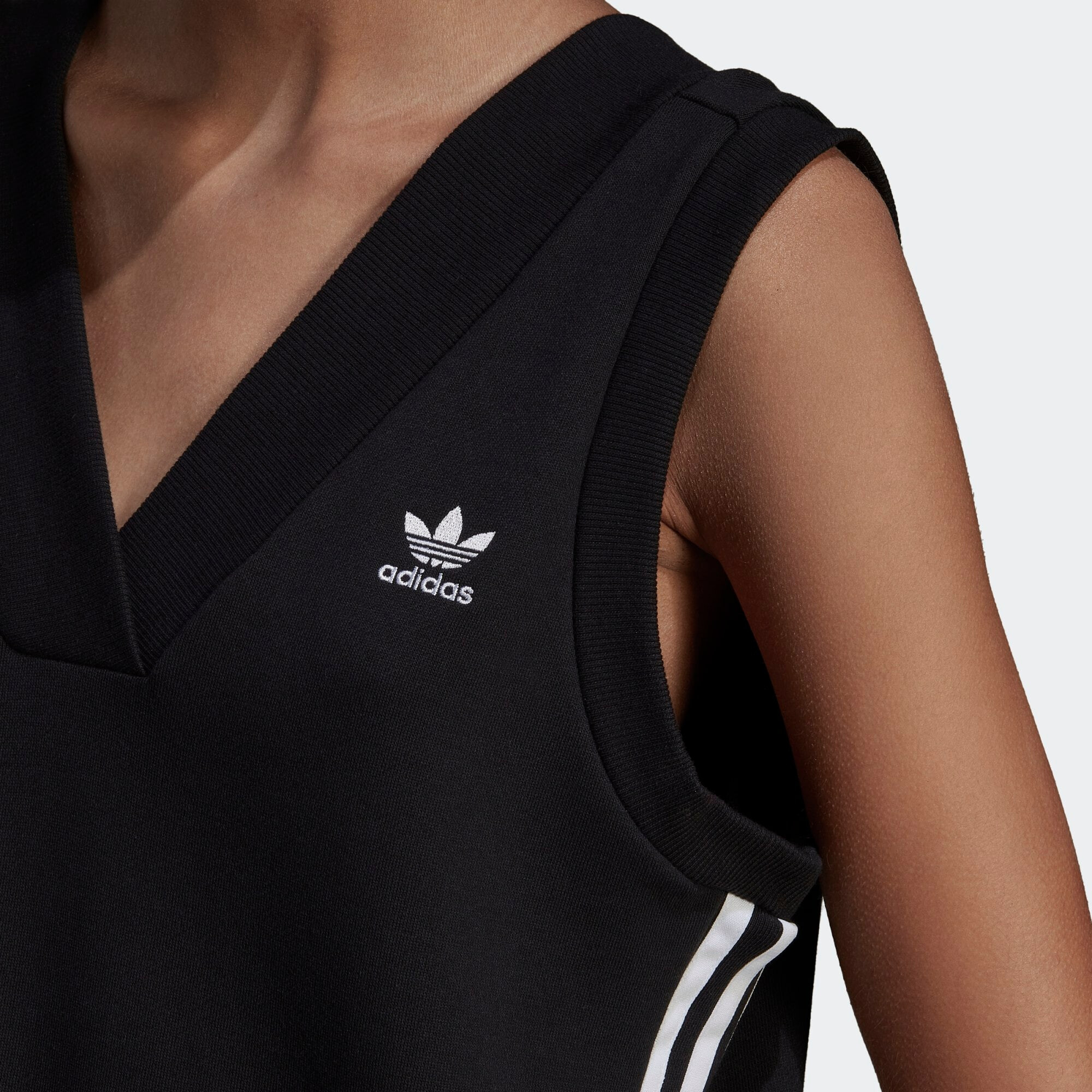 ADIDAS ORIGINALS Rochie 'Adicolor Classics' negru / alb - Pled.ro