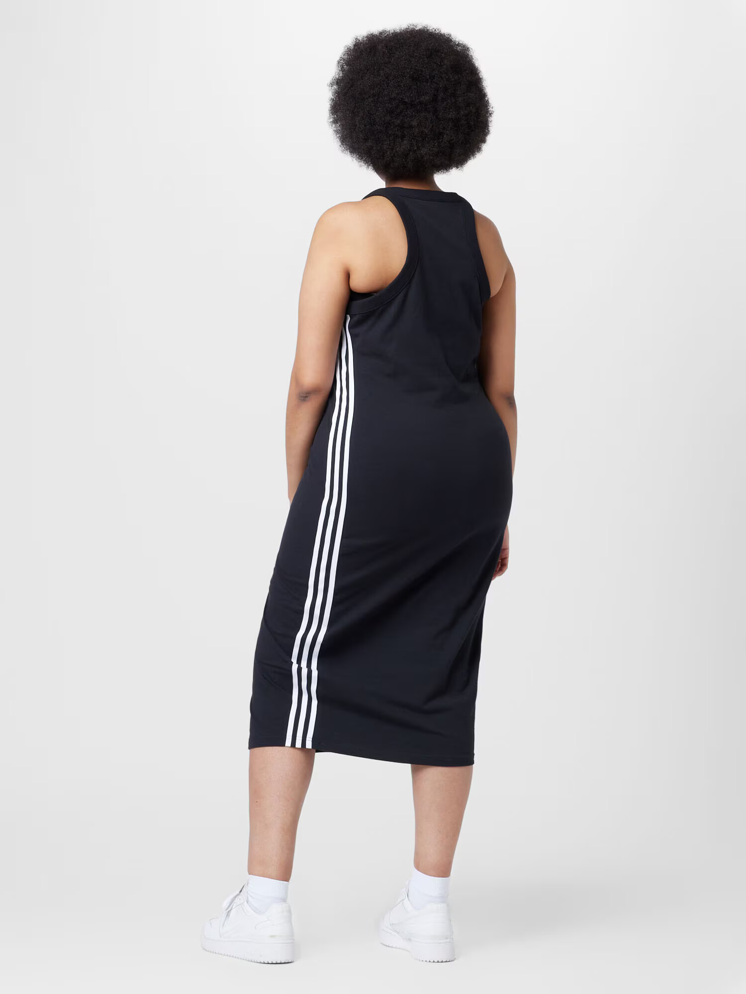 ADIDAS ORIGINALS Rochie 'Adicolor Classics 3-Stripes Long ' negru / alb murdar - Pled.ro