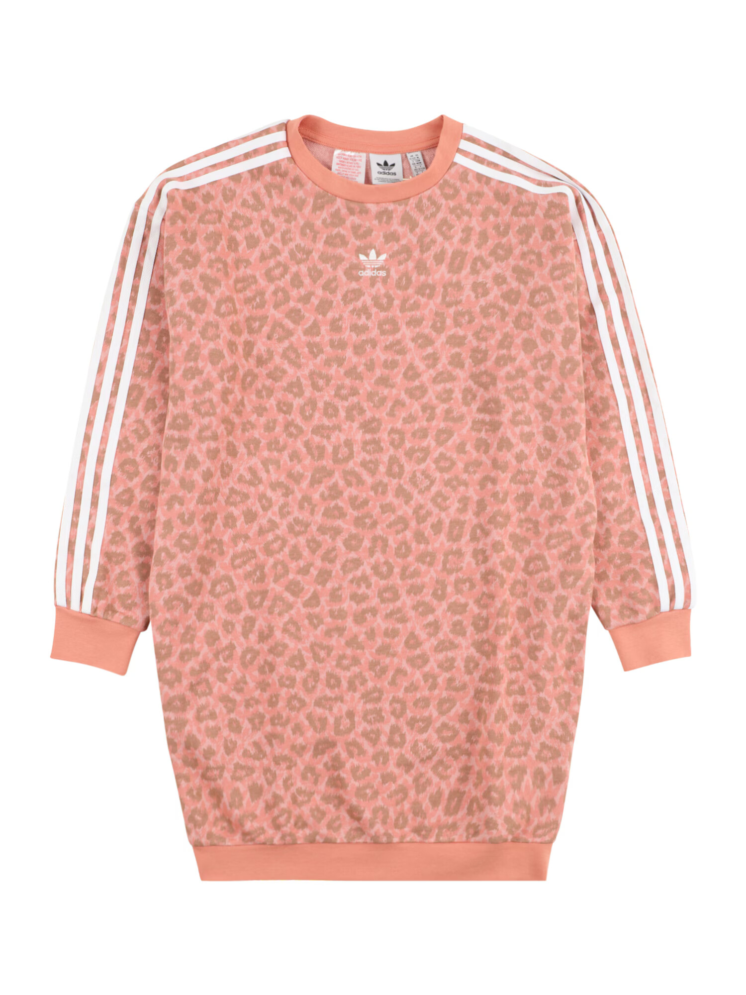 ADIDAS ORIGINALS Rochie 'Animal Allover Print' oliv / portocaliu somon / roz / alb - Pled.ro