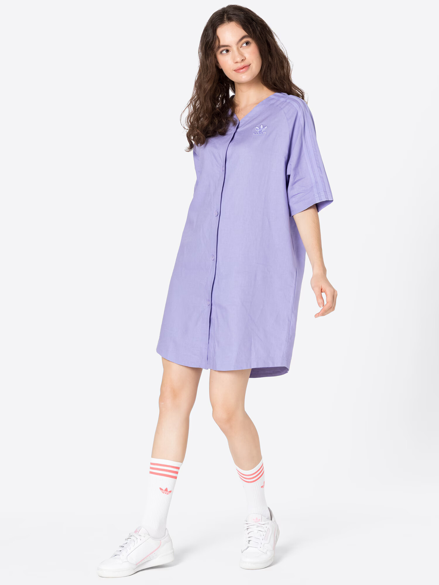 ADIDAS ORIGINALS Rochie tip bluză 'Baseball' lila - Pled.ro