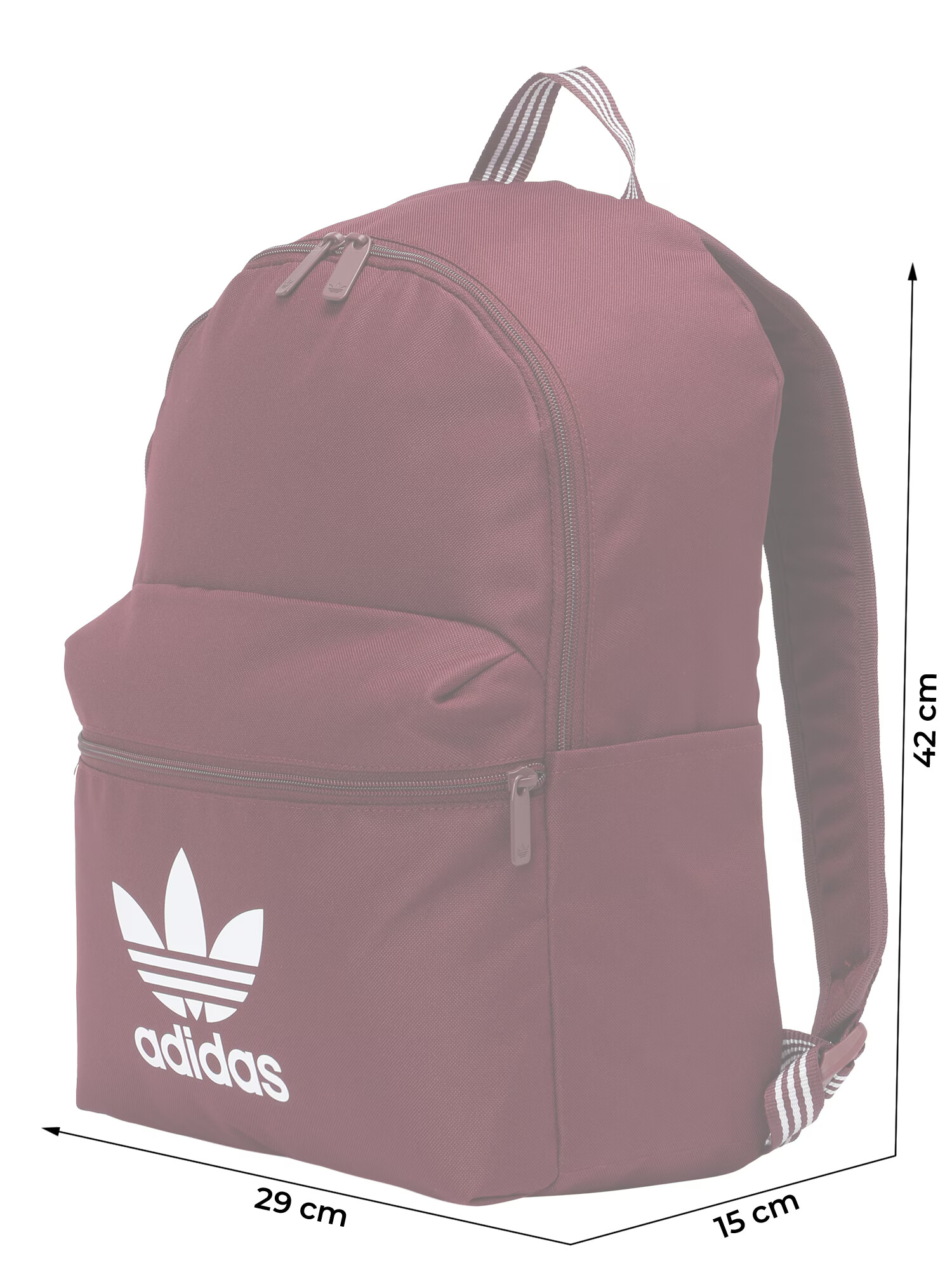 ADIDAS ORIGINALS Rucsac 'Adicolor' roșu vin / alb - Pled.ro