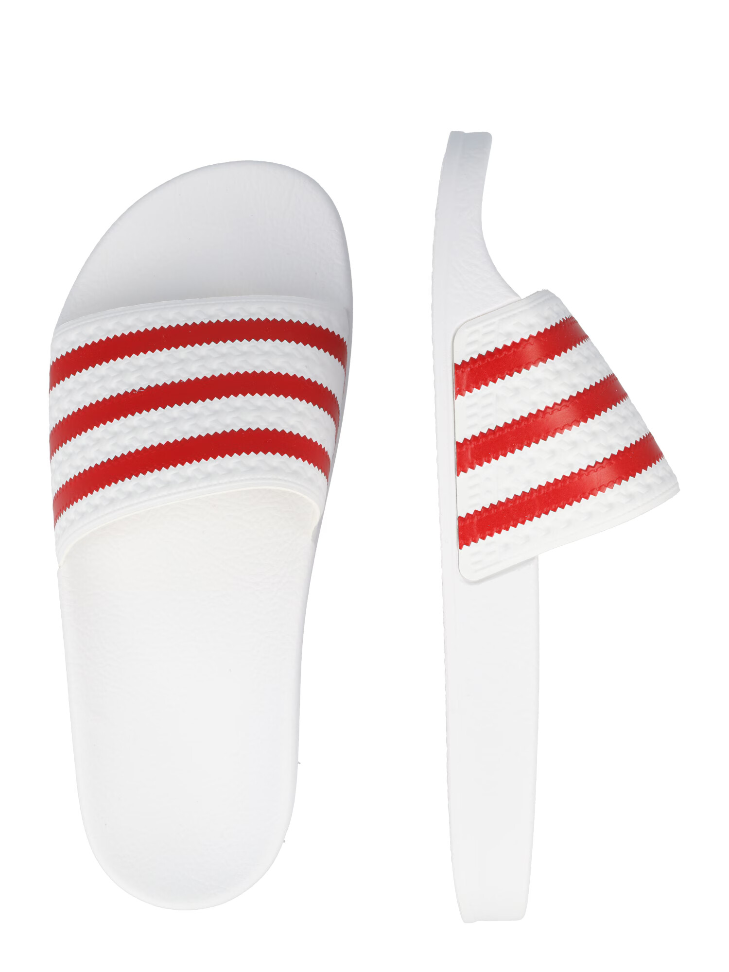 ADIDAS ORIGINALS Saboți 'Adilette' roșu / alb - Pled.ro