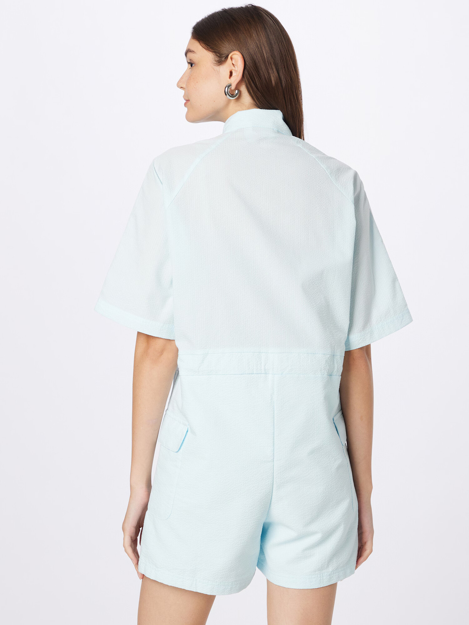 ADIDAS ORIGINALS Salopeta 'Adicolor Classics Poplin Playsuit' azur / alb - Pled.ro