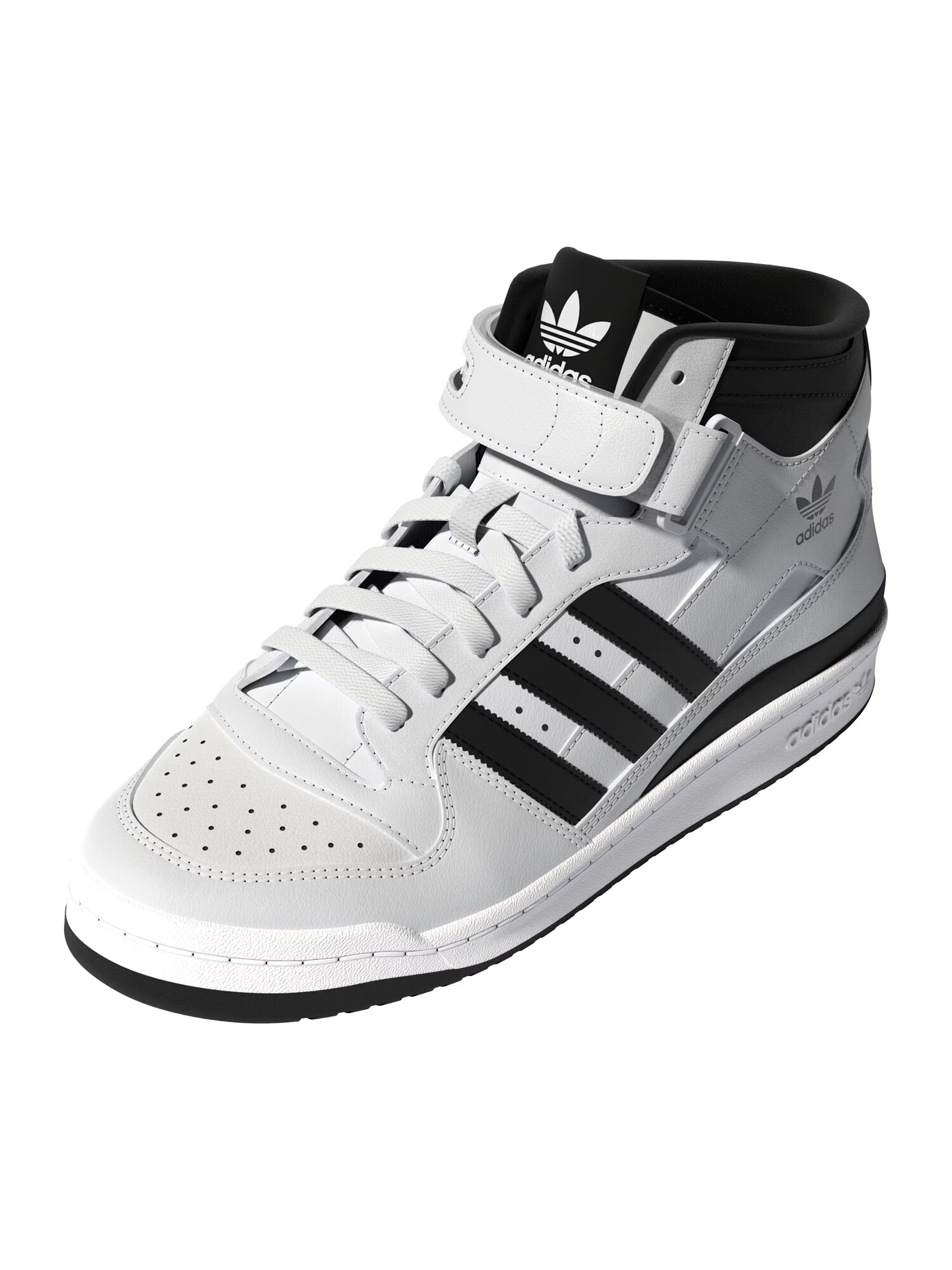 ADIDAS ORIGINALS Sneaker înalt 'Forum Mid' negru / alb - Pled.ro