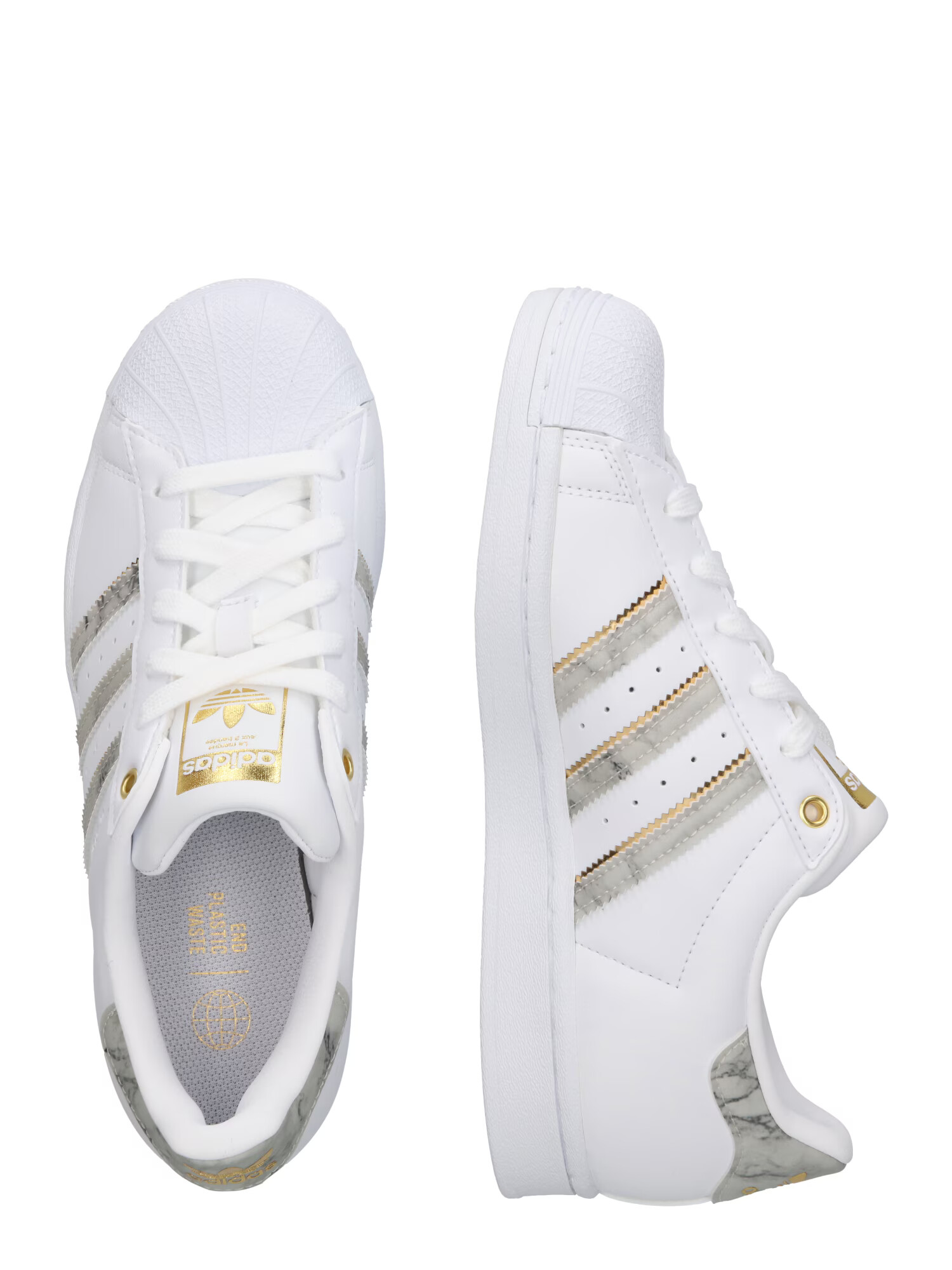 ADIDAS ORIGINALS Sneaker low 'Superstar' auriu / gri / alb - Pled.ro