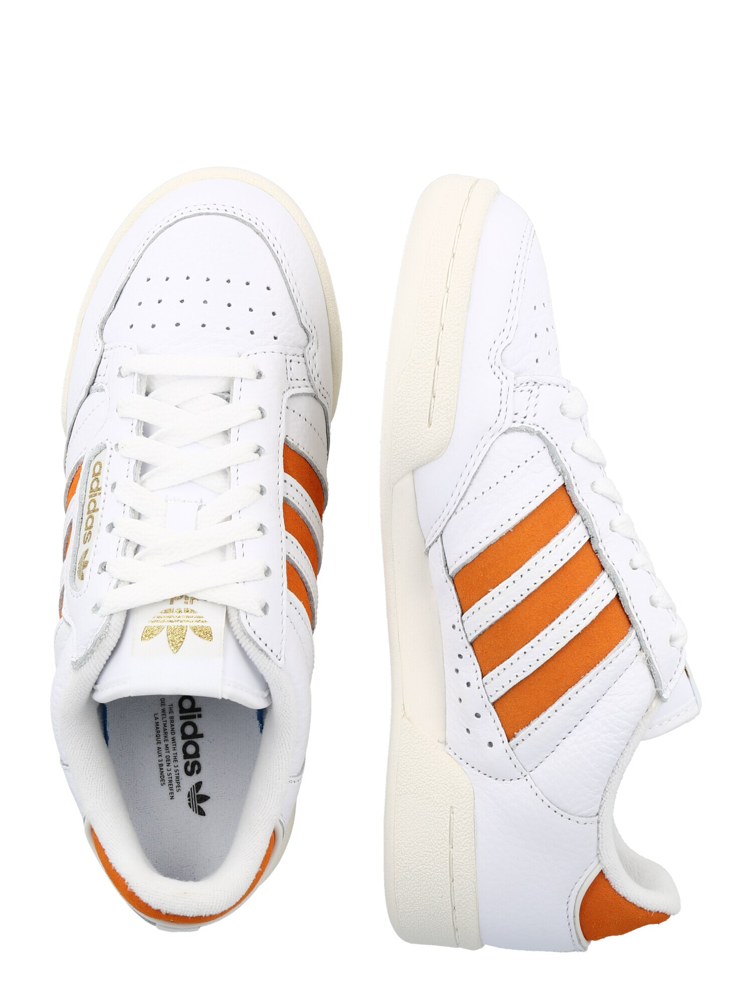 ADIDAS ORIGINALS Sneaker low 'CONTINENTAL 80' auriu / portocaliu / alb - Pled.ro