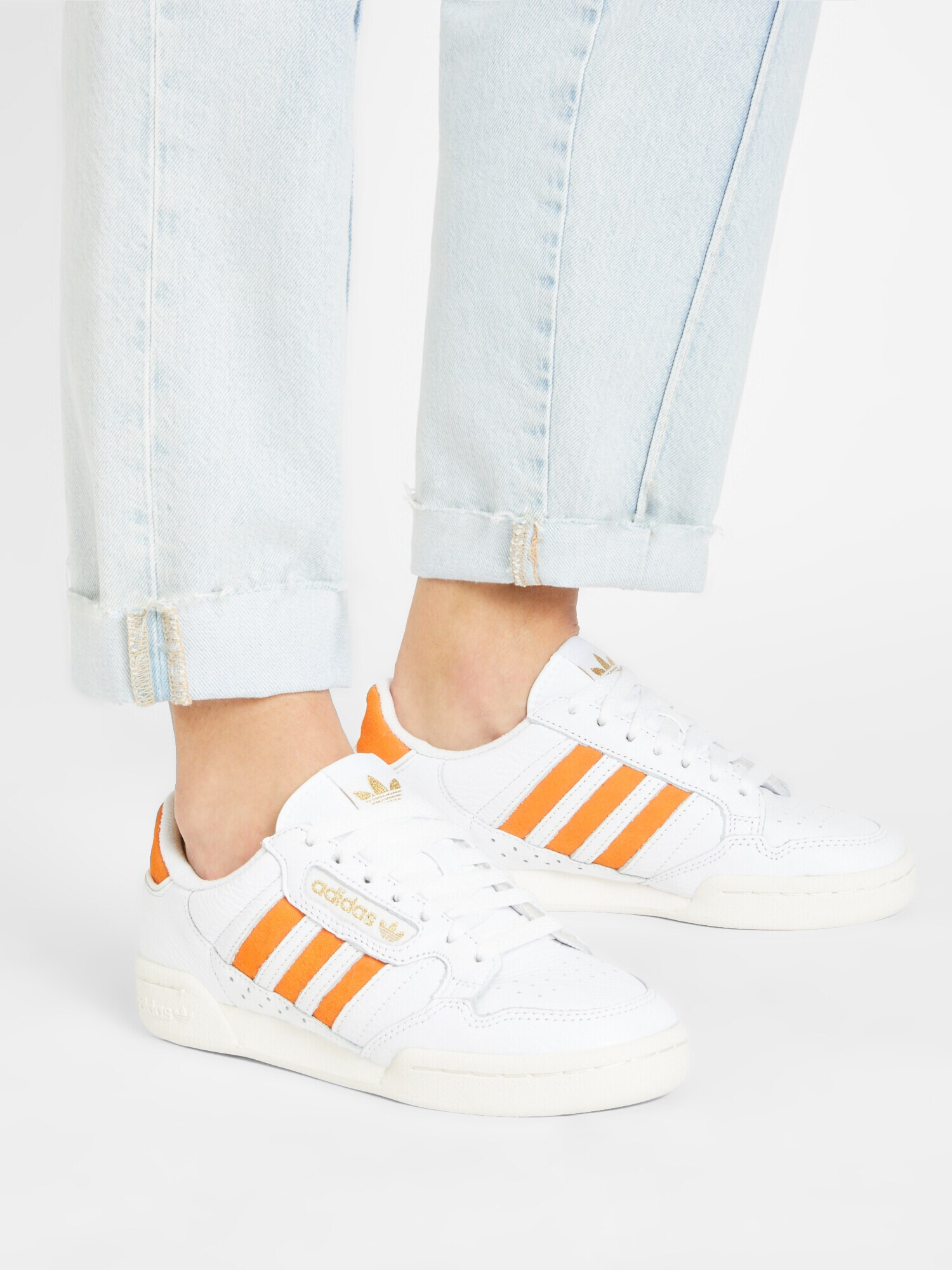 ADIDAS ORIGINALS Sneaker low 'CONTINENTAL 80' auriu / portocaliu / alb - Pled.ro