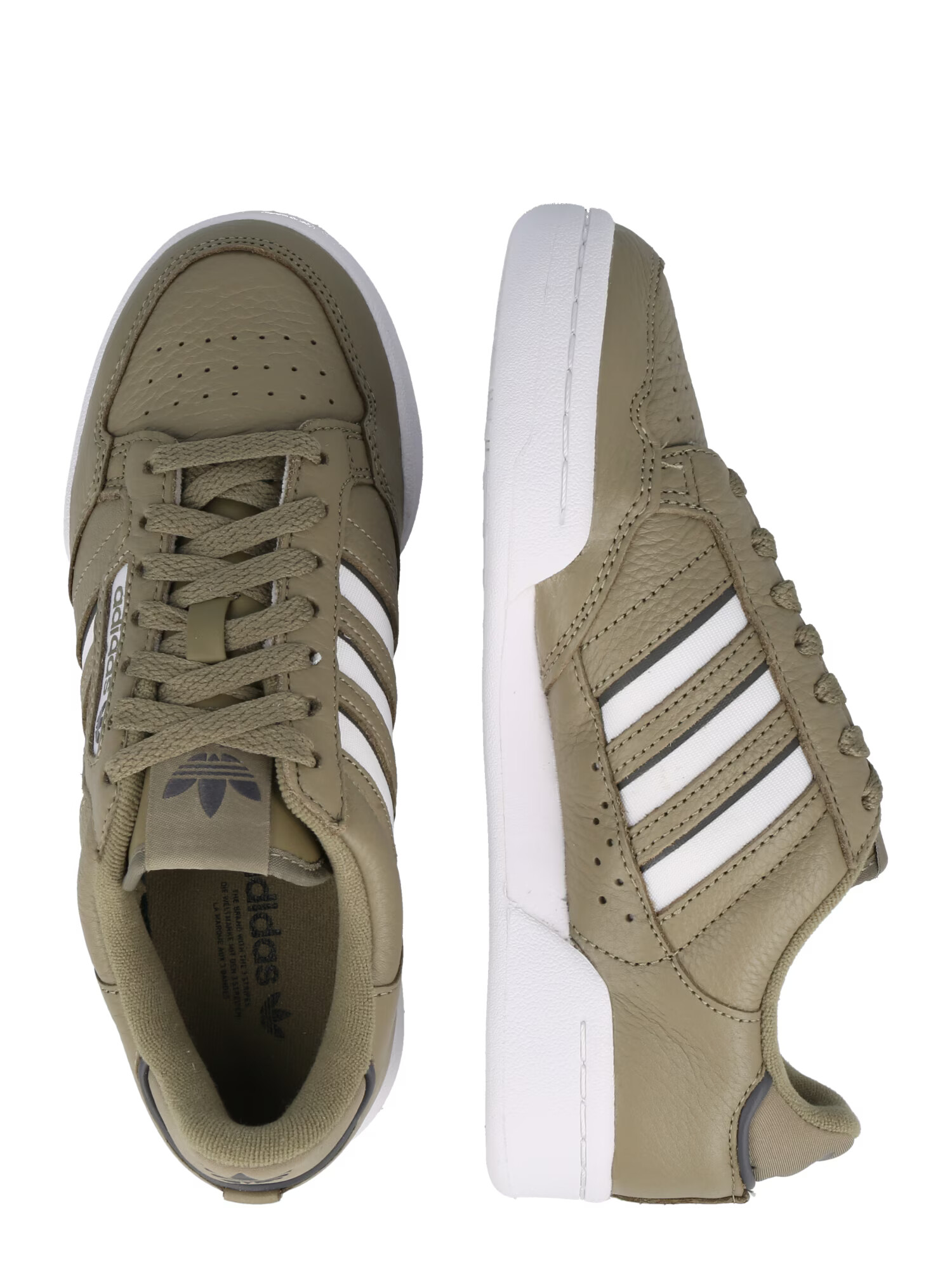 ADIDAS ORIGINALS Sneaker low 'CONTINENTAL 80' oliv / negru / alb - Pled.ro