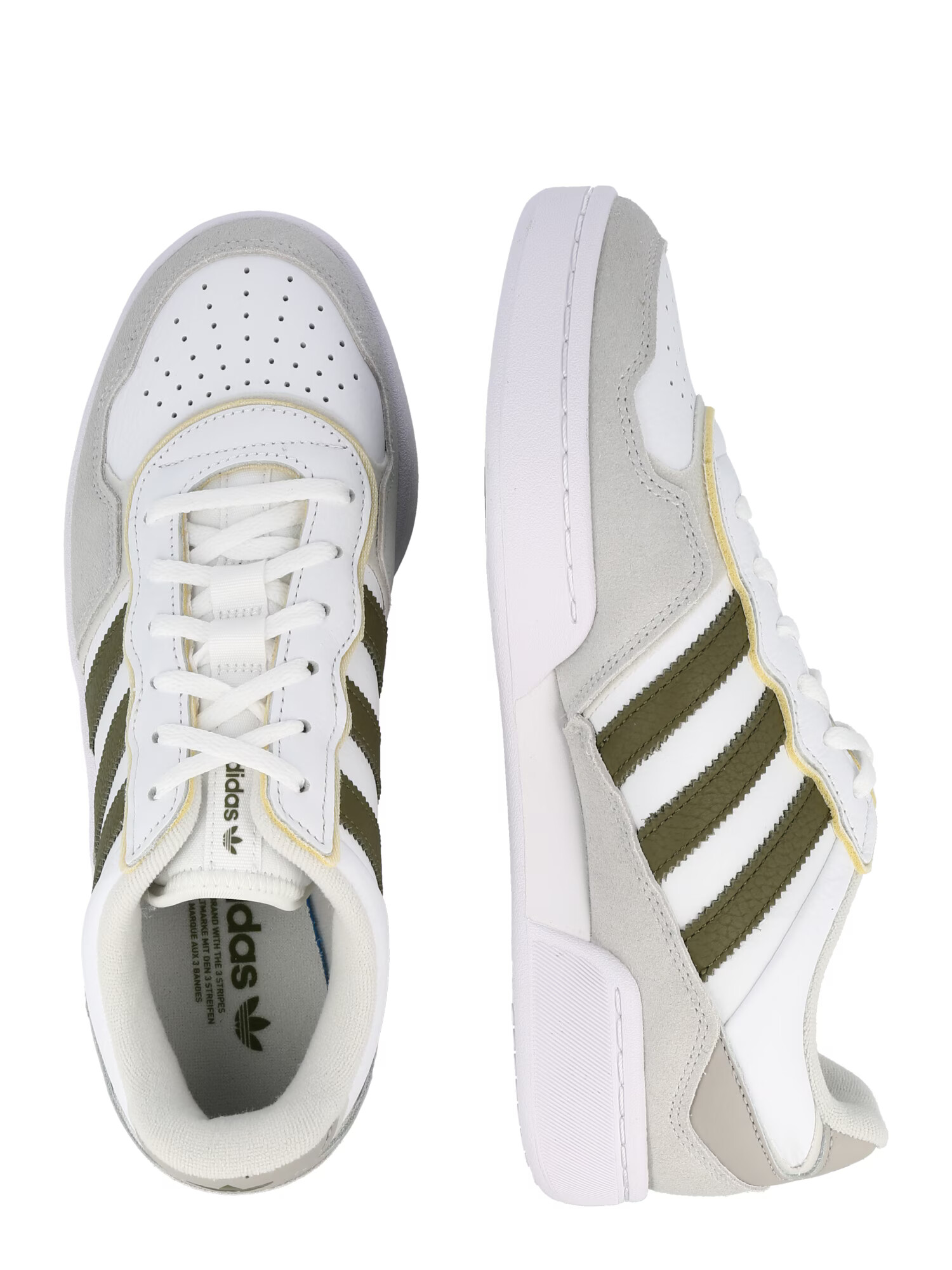 ADIDAS ORIGINALS Sneaker low 'Court Refit' gri / verde închis / alb - Pled.ro