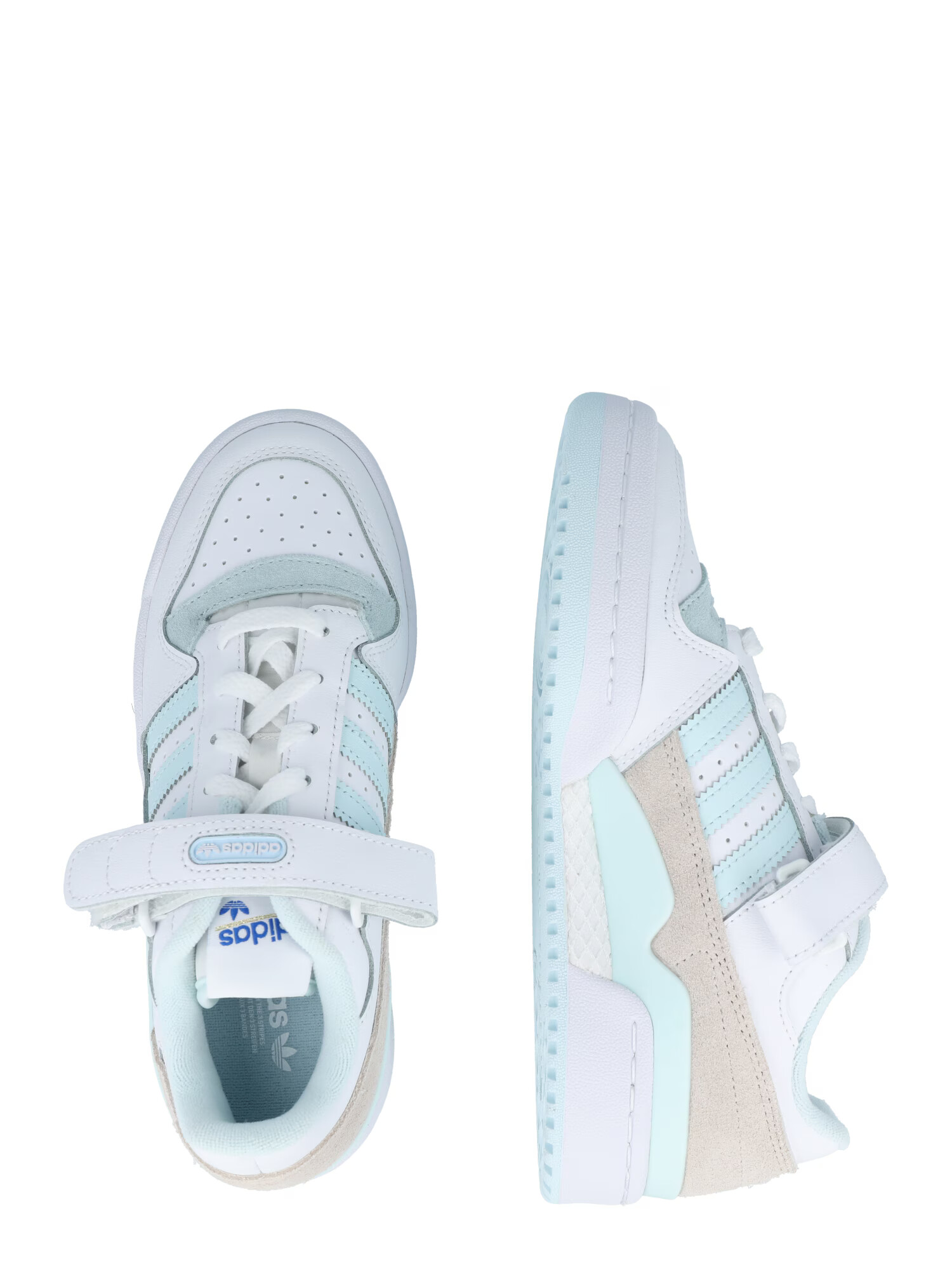 ADIDAS ORIGINALS Sneaker low 'FORUM' albastru deschis / portocaliu deschis / alb - Pled.ro