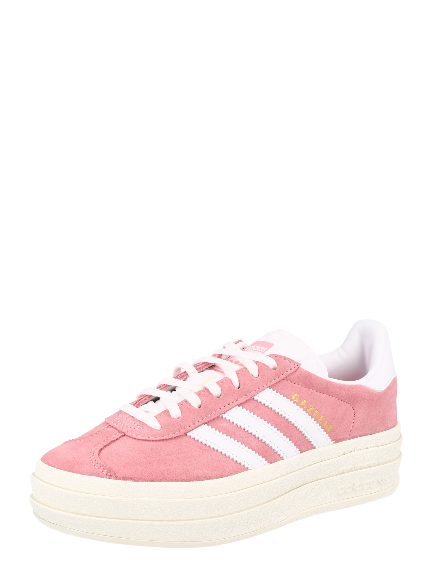 ADIDAS ORIGINALS Sneaker low 'Gazelle Bold' auriu / roz / alb - Pled.ro