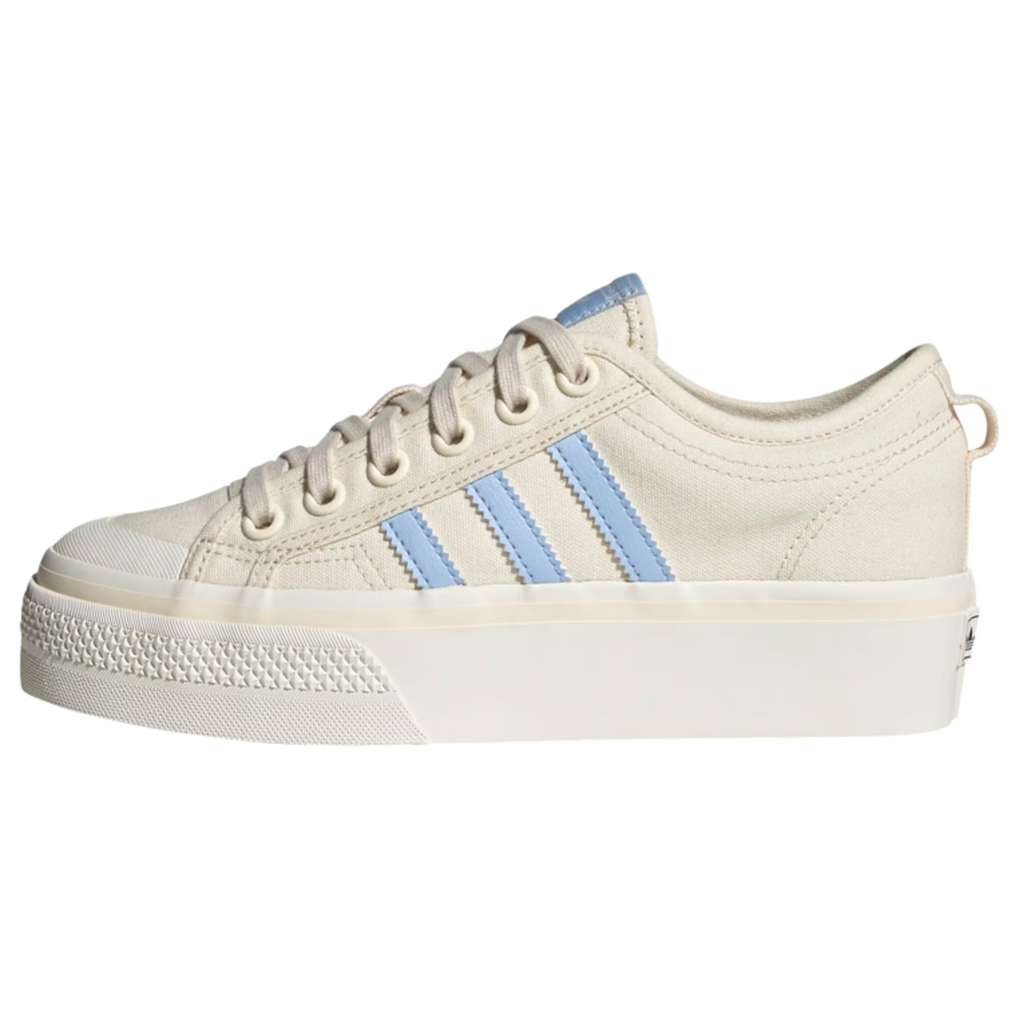 ADIDAS ORIGINALS Sneaker low 'Nizza Platform' crem / albastru - Pled.ro