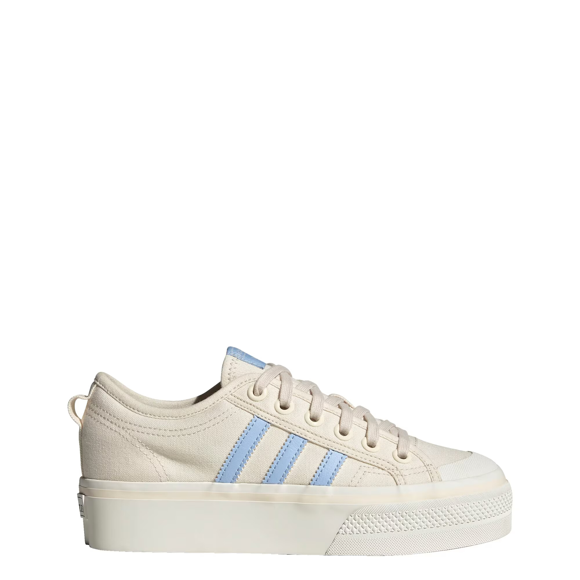 ADIDAS ORIGINALS Sneaker low 'Nizza Platform' crem / albastru - Pled.ro