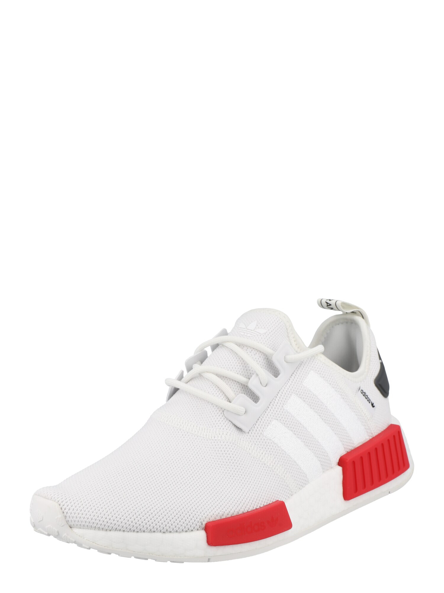 ADIDAS ORIGINALS Sneaker low 'NMD_R1' gri metalic / roșu / alb - Pled.ro