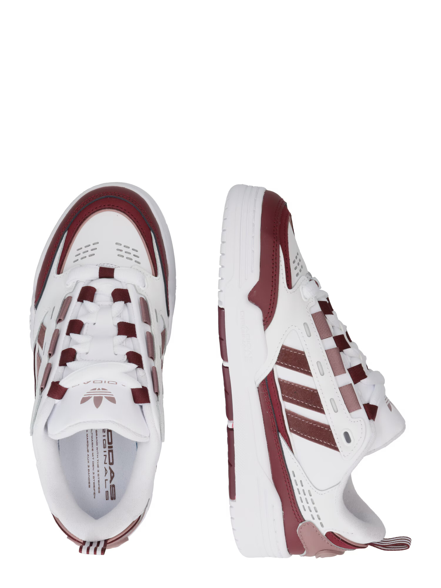 ADIDAS ORIGINALS Sneaker low roșu burgundy / alb - Pled.ro