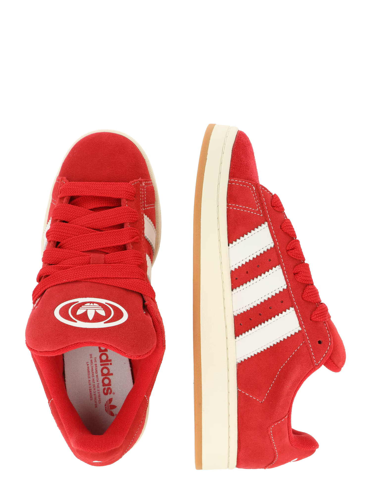 ADIDAS ORIGINALS Sneaker low 'Campus 00S' roșu intens / alb - Pled.ro