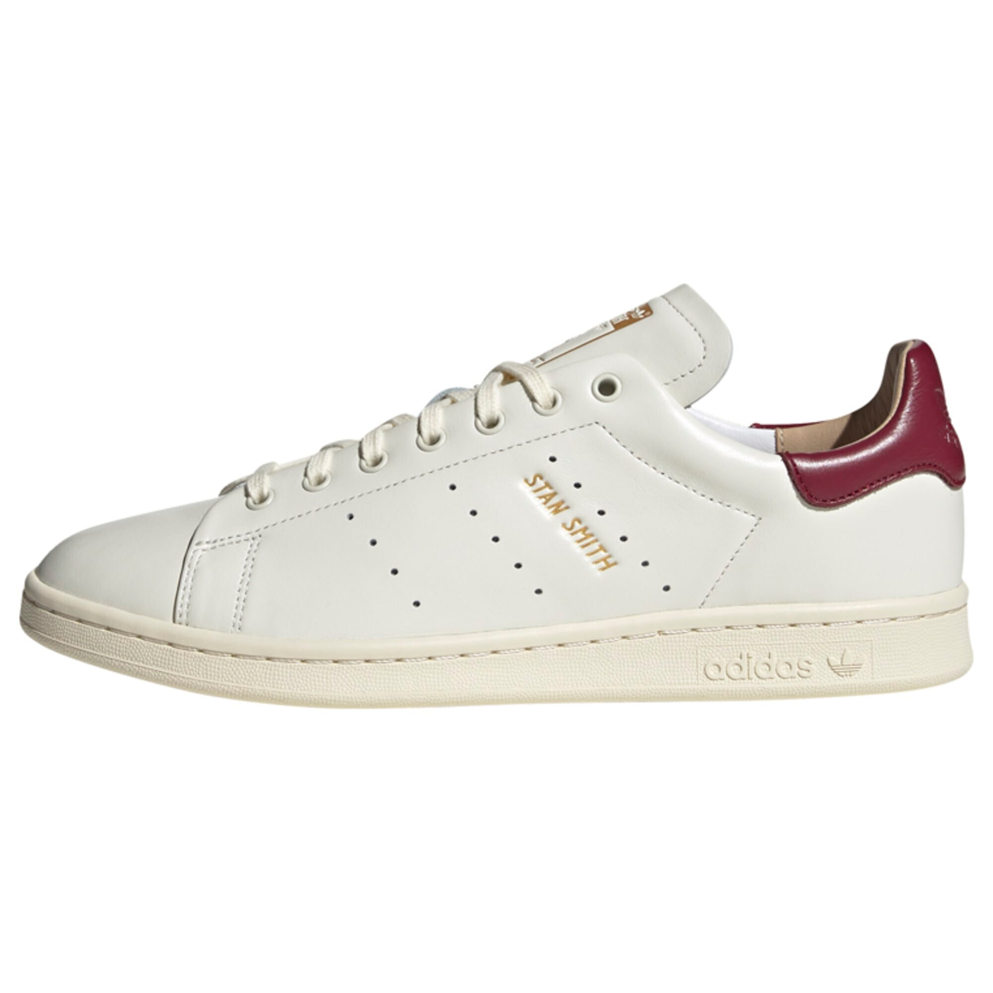 ADIDAS ORIGINALS Sneaker low 'Stan Smith' auriu / roșu bordeaux / alb murdar - Pled.ro