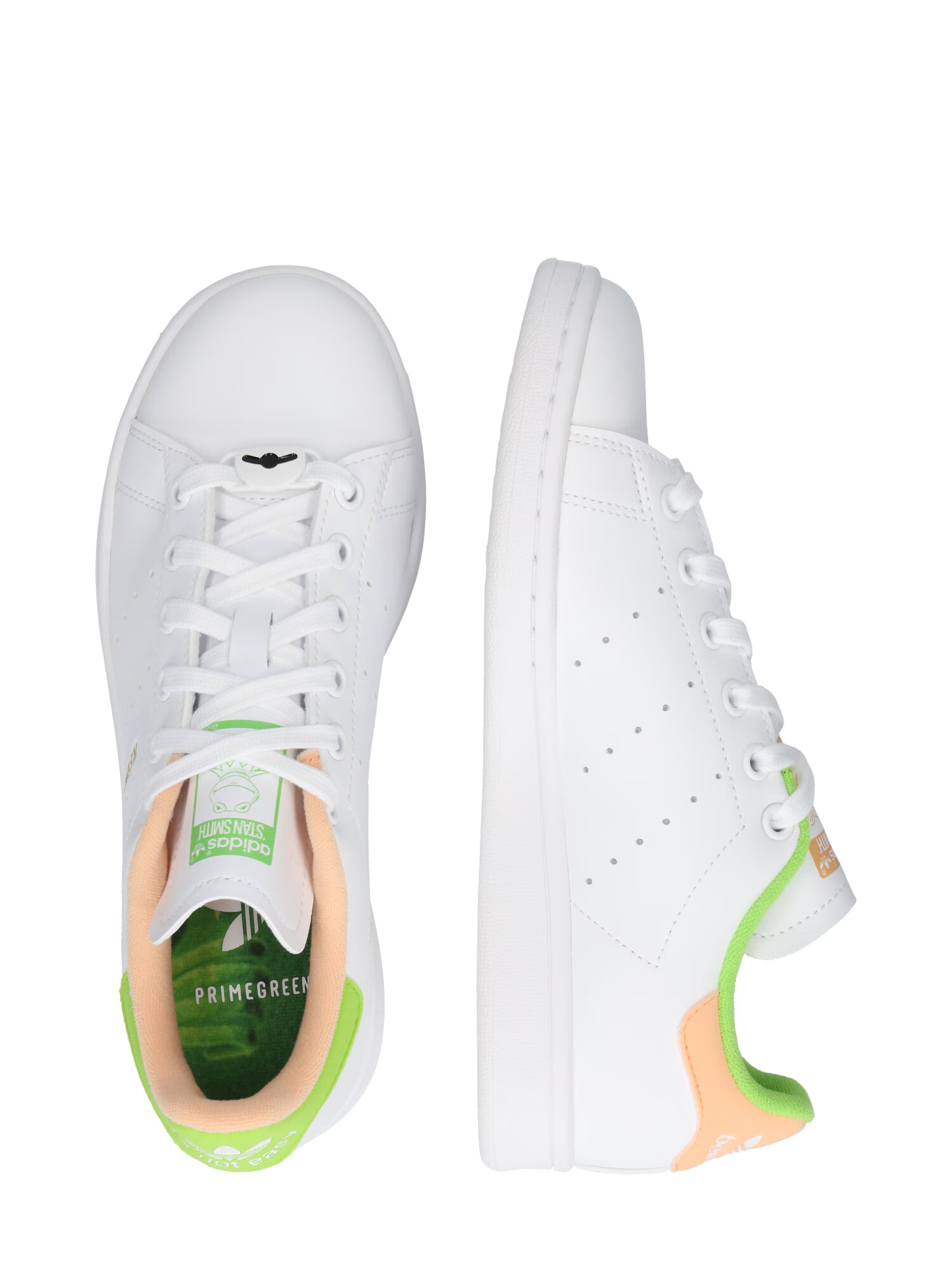 ADIDAS ORIGINALS Sneaker low 'Stan Smith' verde deschis / portocaliu caisă / alb - Pled.ro