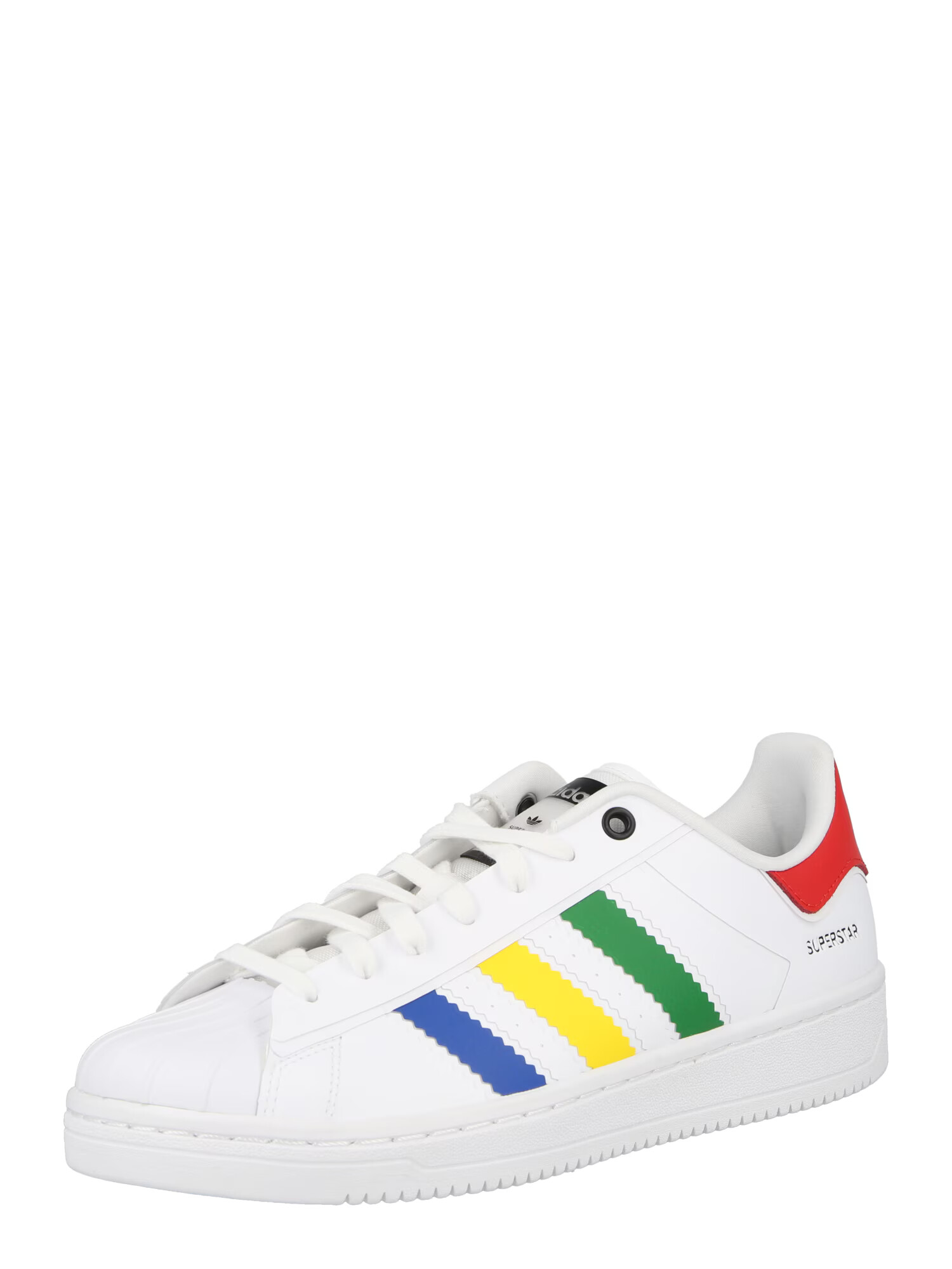 ADIDAS ORIGINALS Sneaker low 'Superstar' albastru / galben / verde / roșu / alb - Pled.ro