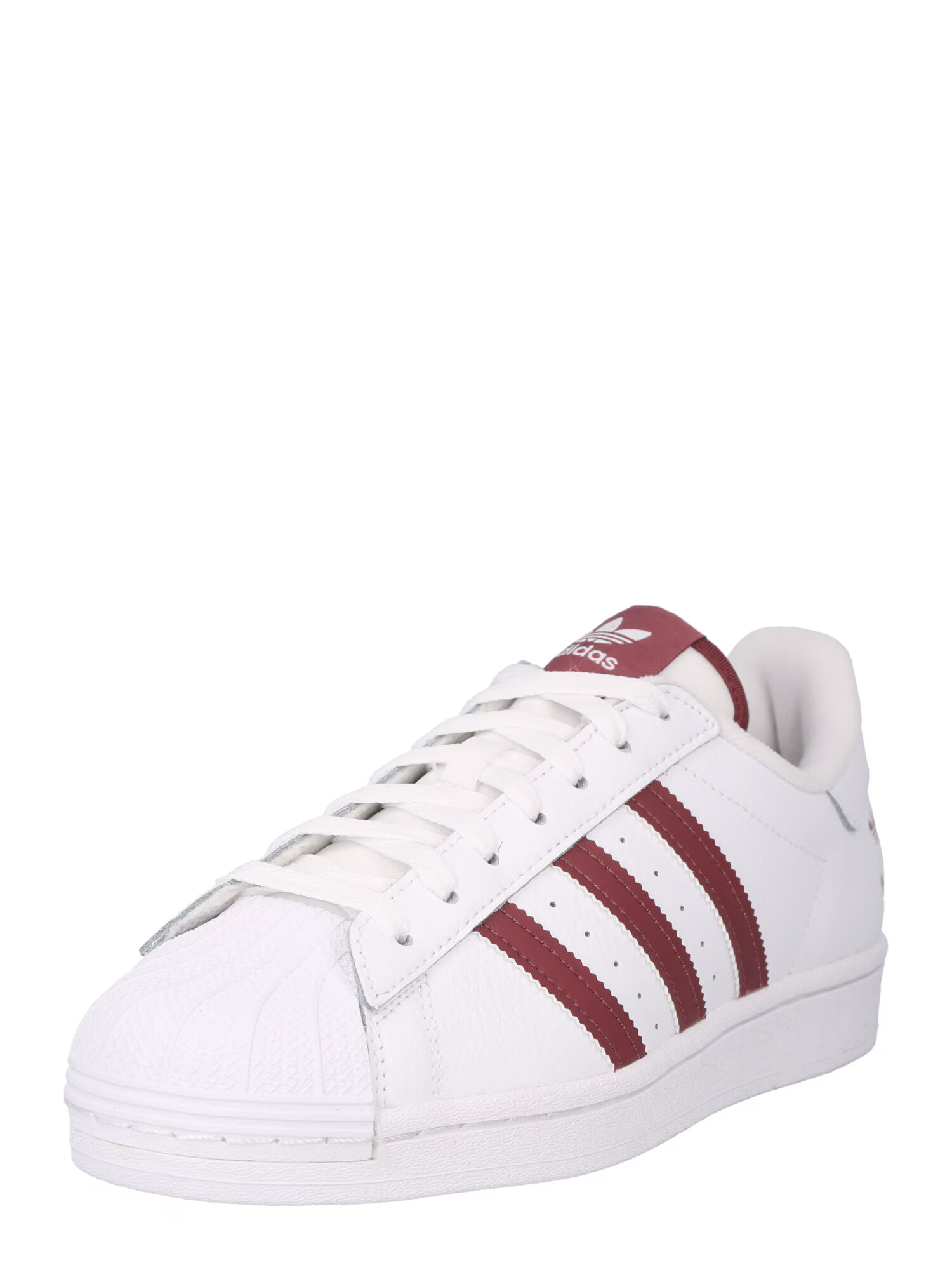 ADIDAS ORIGINALS Sneaker low 'Superstar' roșu bordeaux / alb - Pled.ro