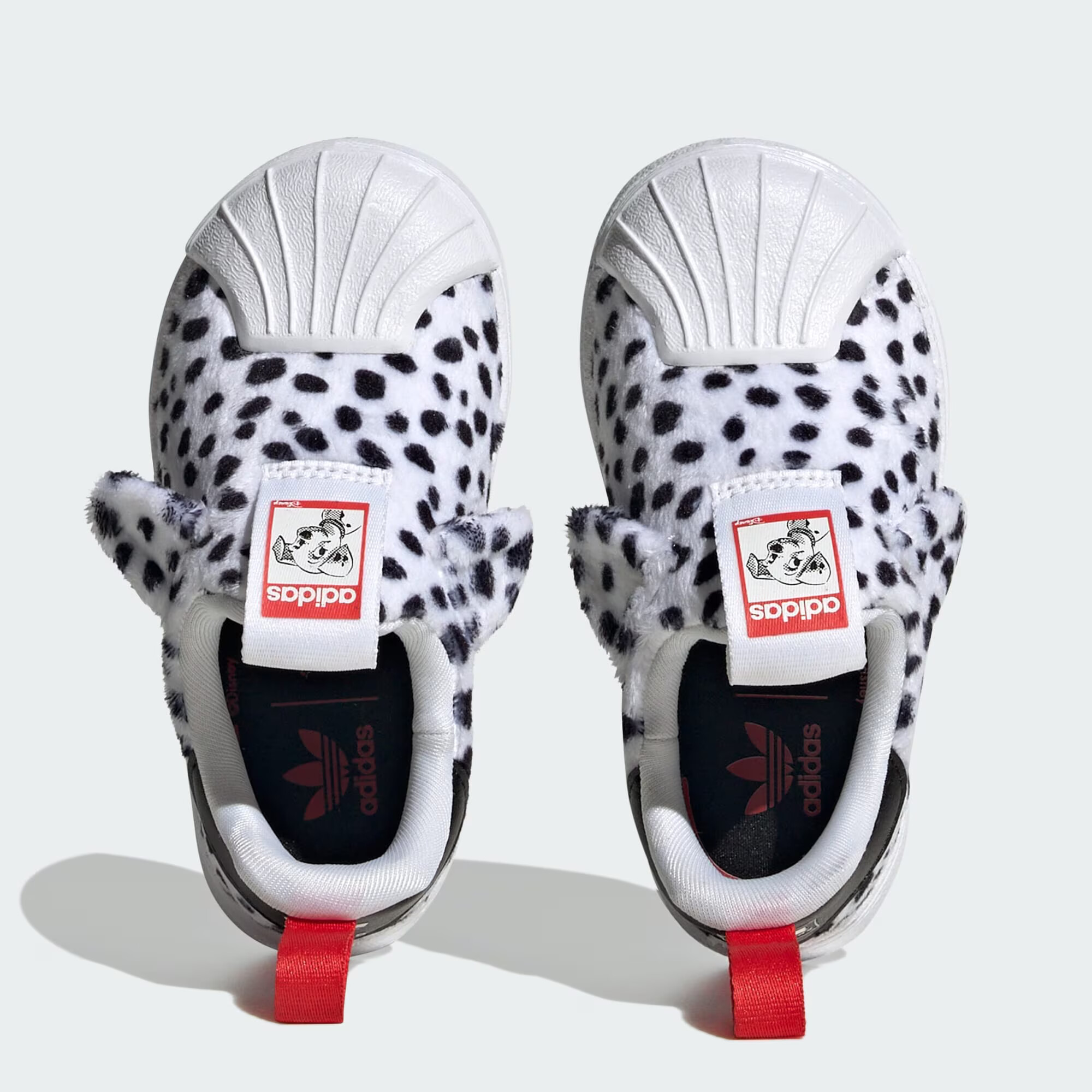 ADIDAS ORIGINALS Sneaker 'Disney 101 Dalmatians Superstar 360' roșu / negru / alb - Pled.ro