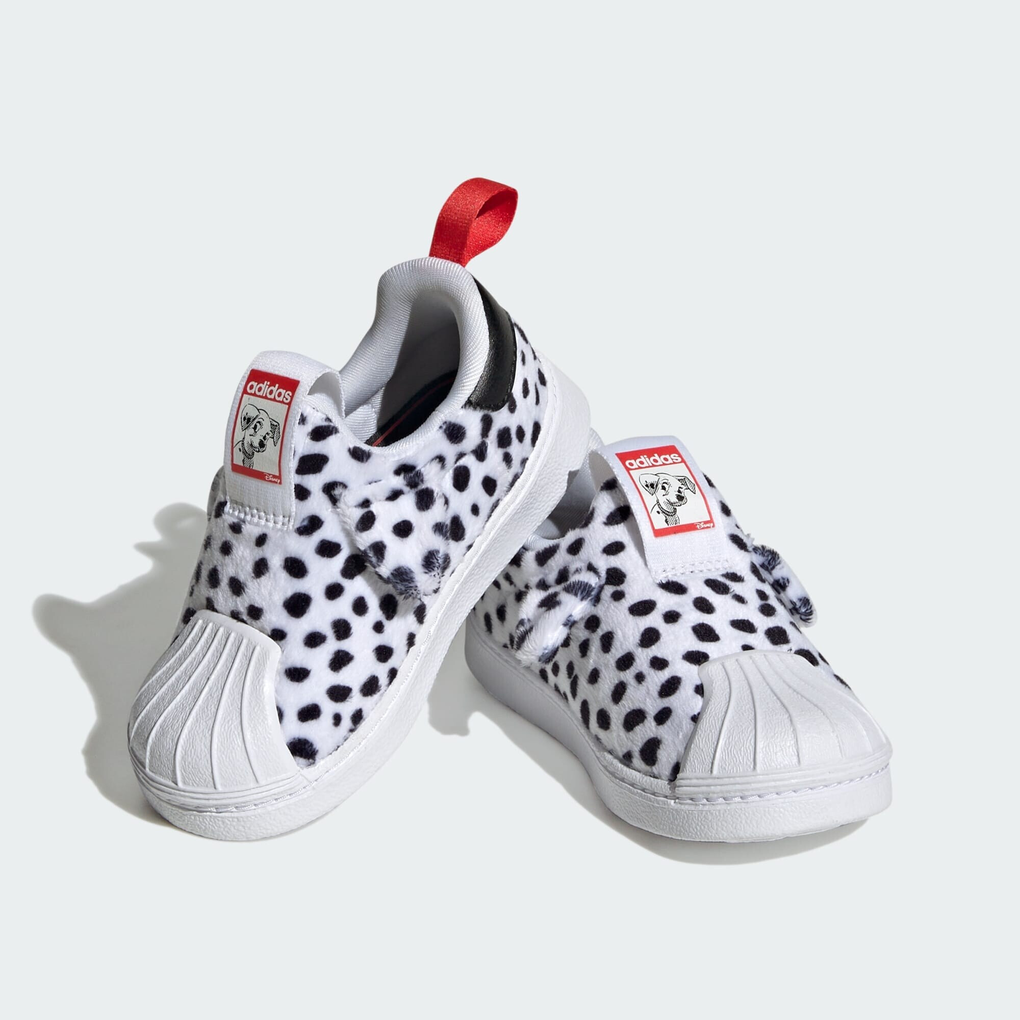 ADIDAS ORIGINALS Sneaker 'Disney 101 Dalmatians Superstar 360' roșu / negru / alb - Pled.ro