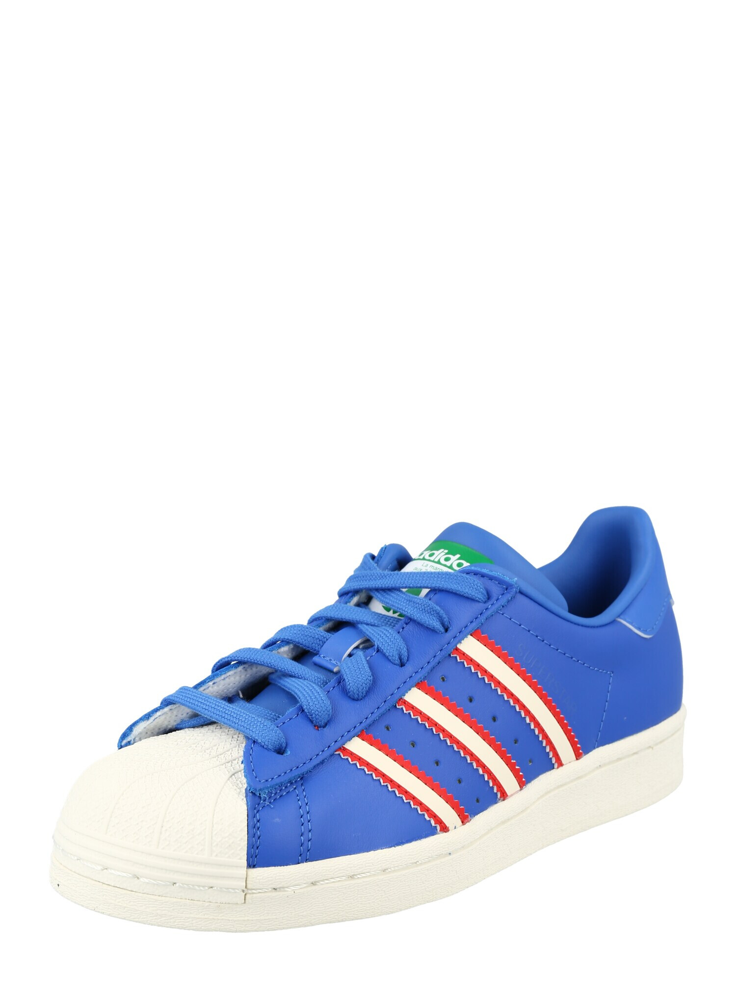 ADIDAS ORIGINALS Sneaker 'Superstar' albastru regal / verde / roșu / alb - Pled.ro