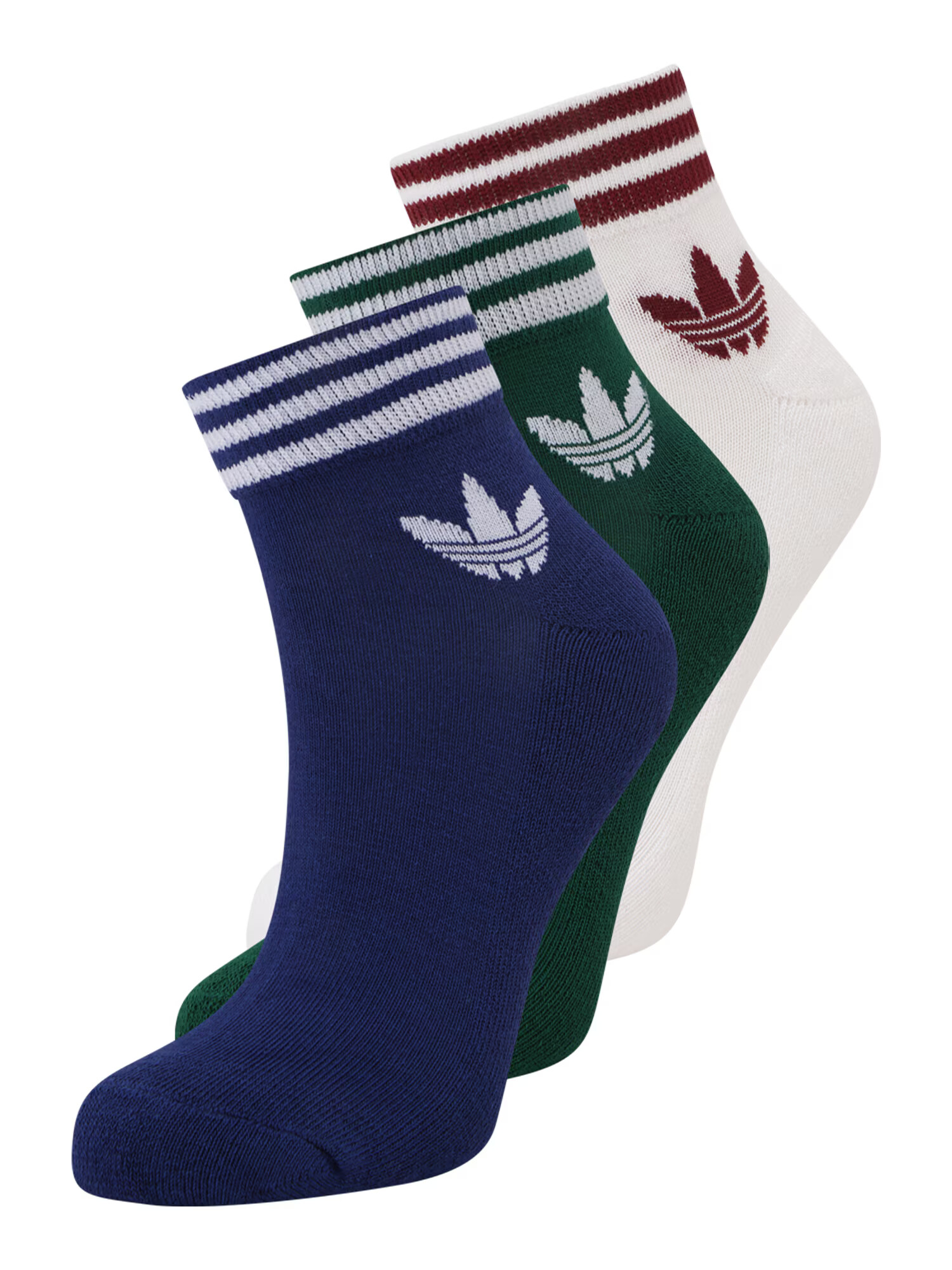 ADIDAS ORIGINALS Șosete albastru / verde închis / roșu bordeaux / alb - Pled.ro