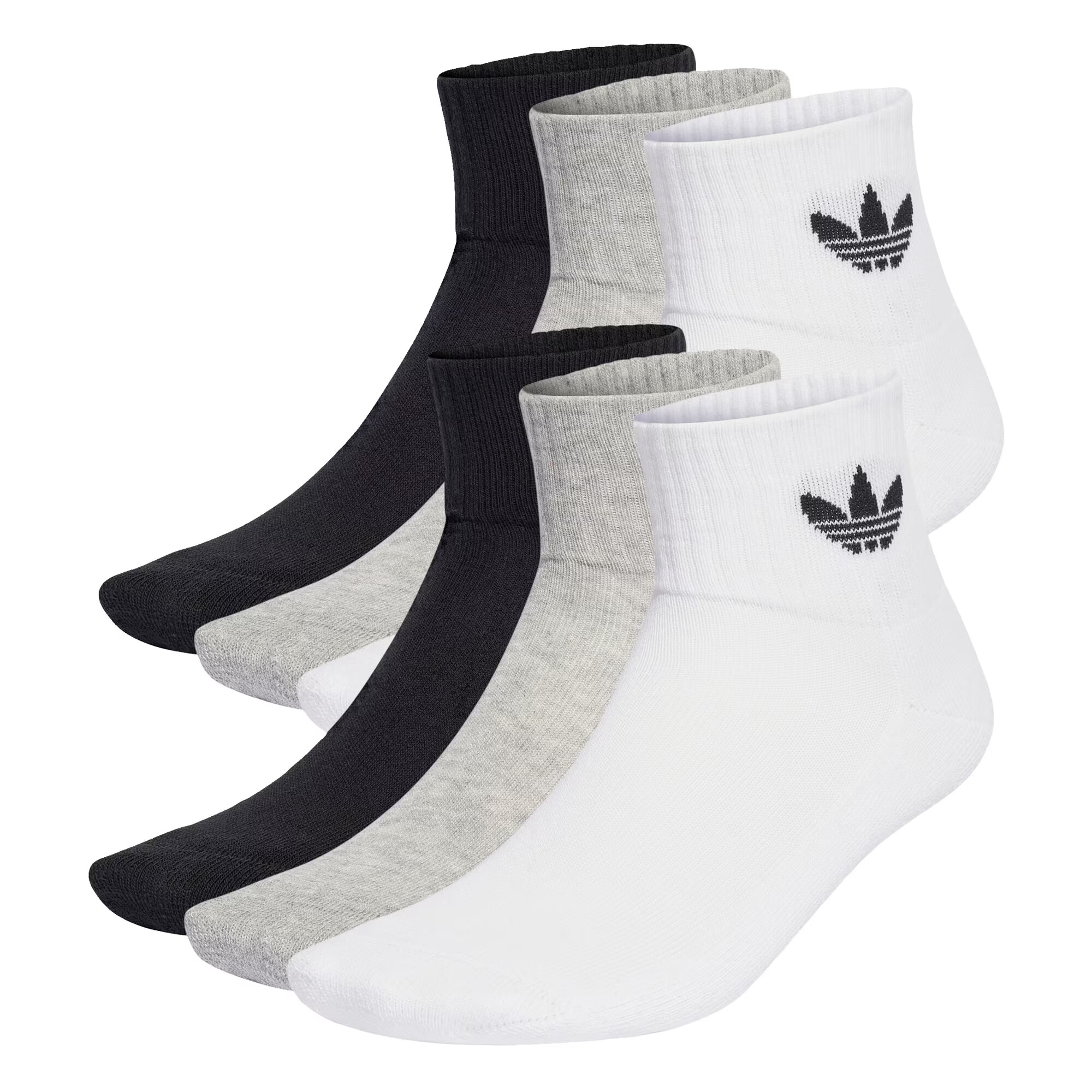 ADIDAS ORIGINALS Șosete 'Mid ' bej / negru / alb - Pled.ro