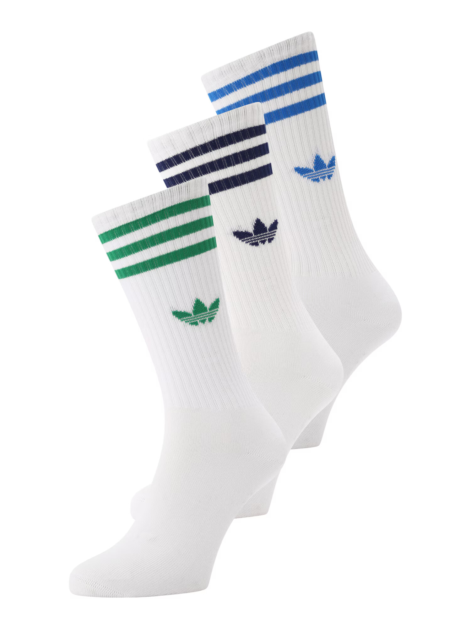 ADIDAS ORIGINALS Șosete 'SOLID CREW' albastru / bleumarin / verde / alb - Pled.ro