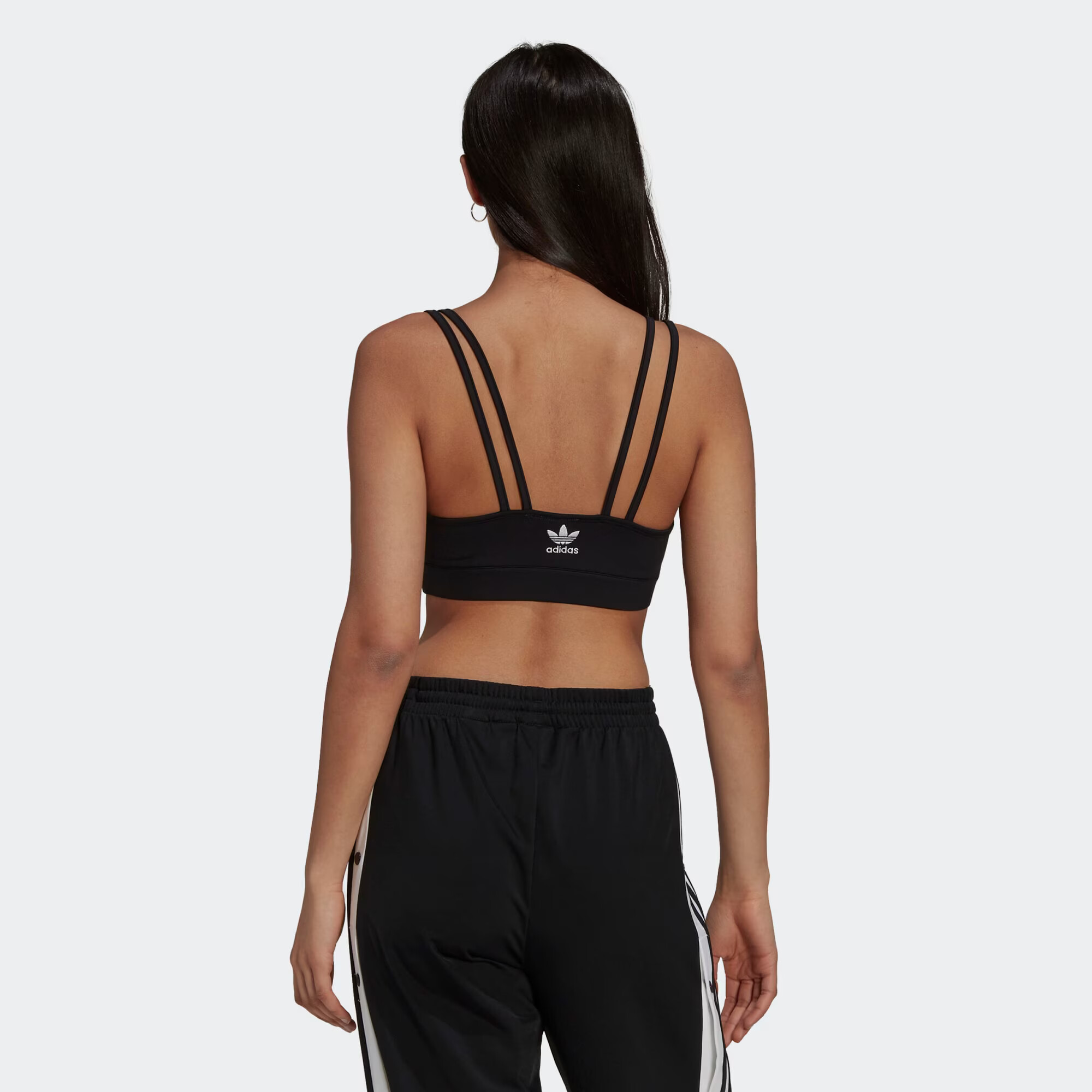 ADIDAS ORIGINALS Sutien negru / alb - Pled.ro