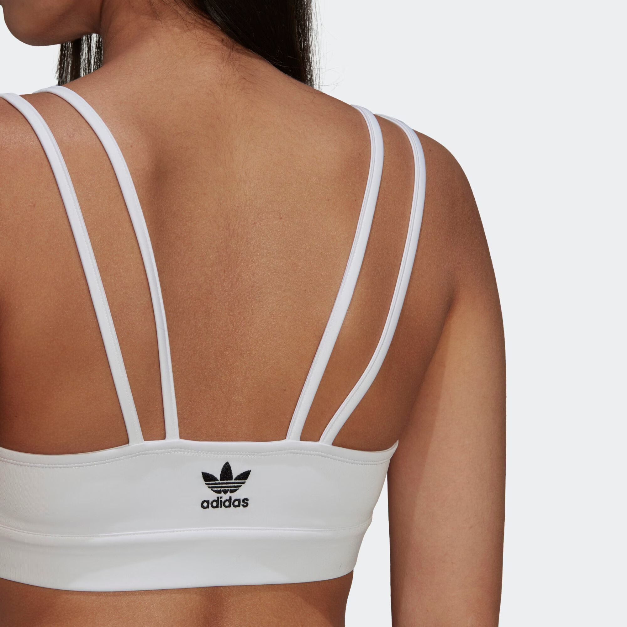 ADIDAS ORIGINALS Sutien negru / alb - Pled.ro