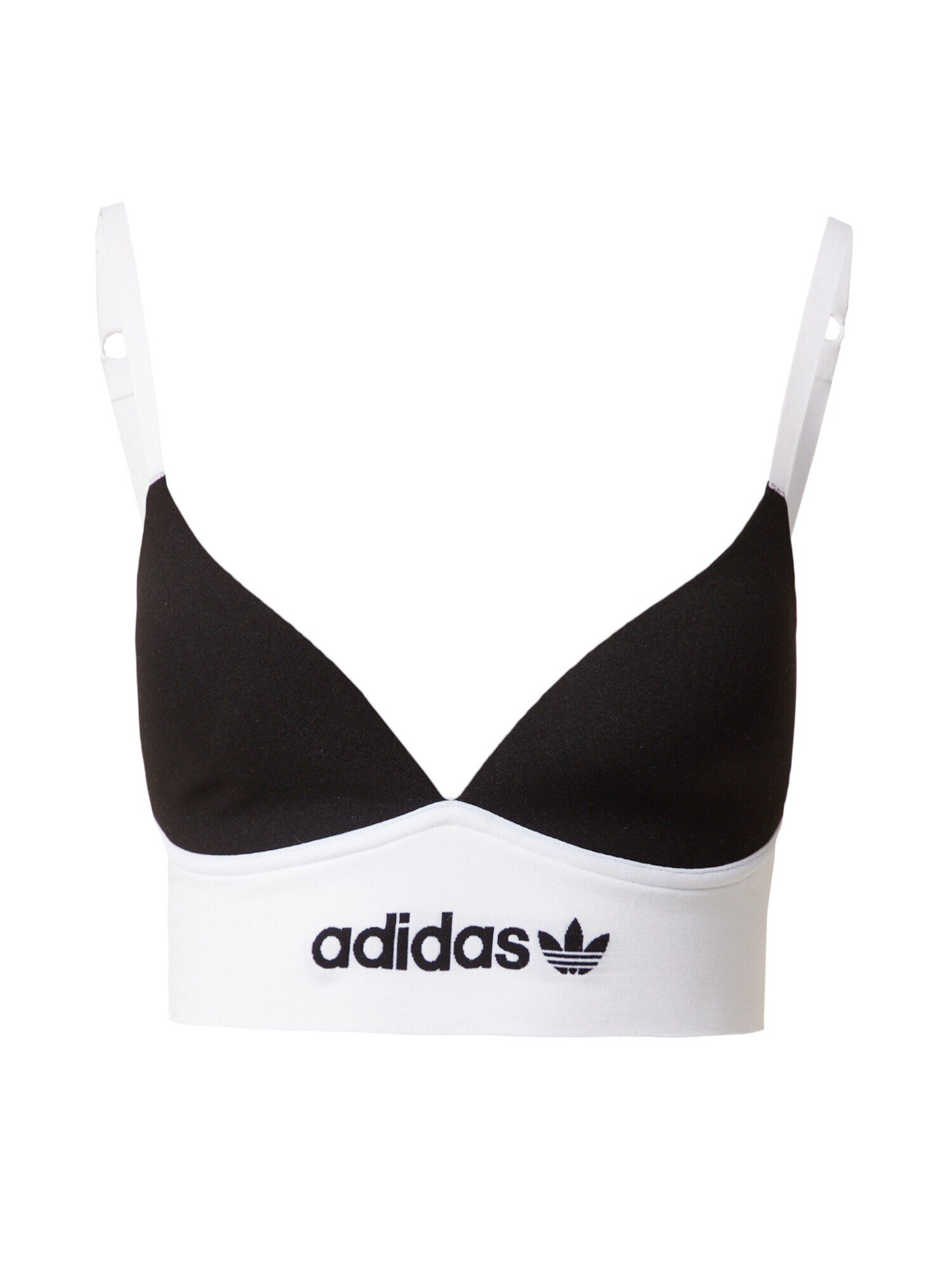 ADIDAS ORIGINALS Sutien negru / alb - Pled.ro