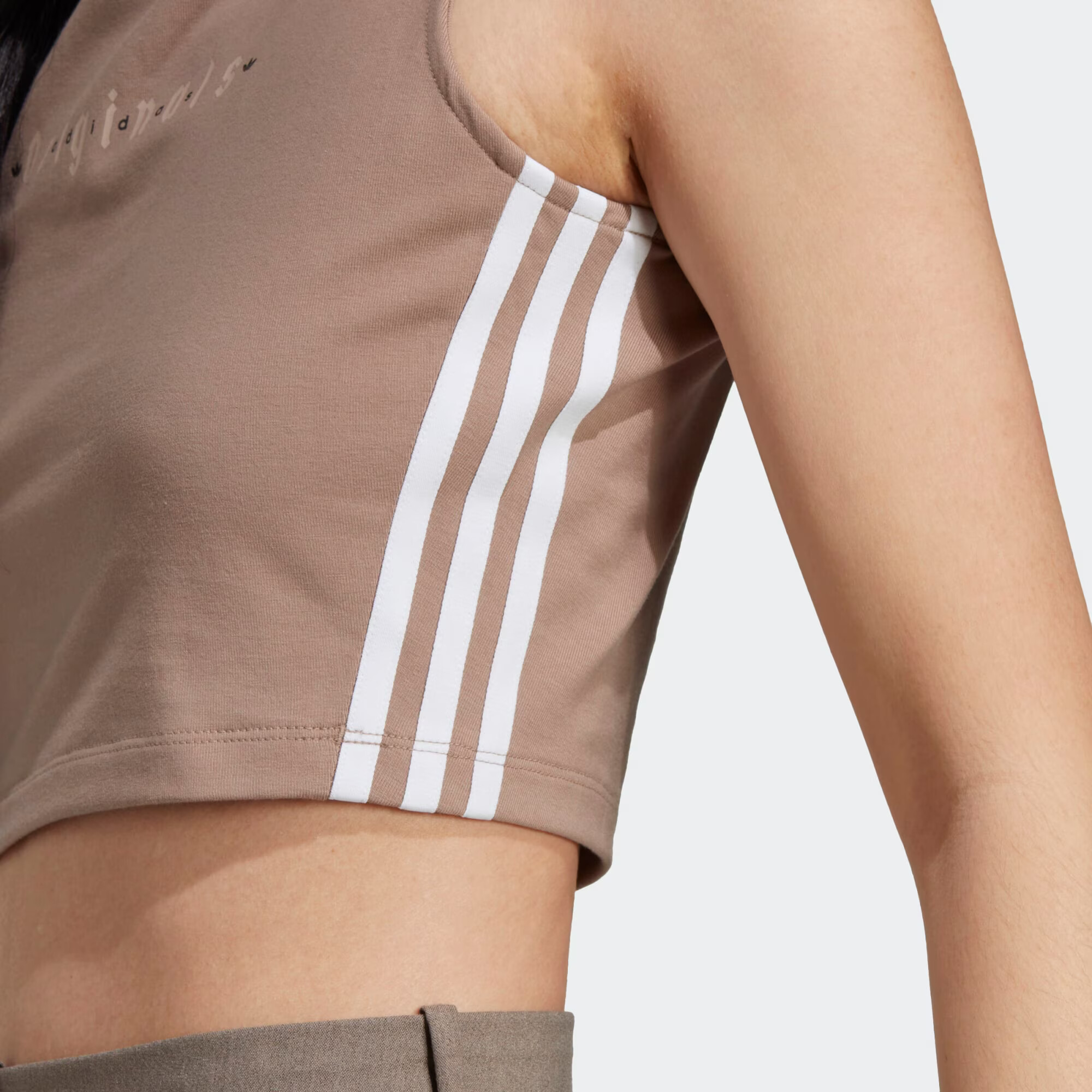 ADIDAS ORIGINALS Top maro deschis / negru / alb - Pled.ro