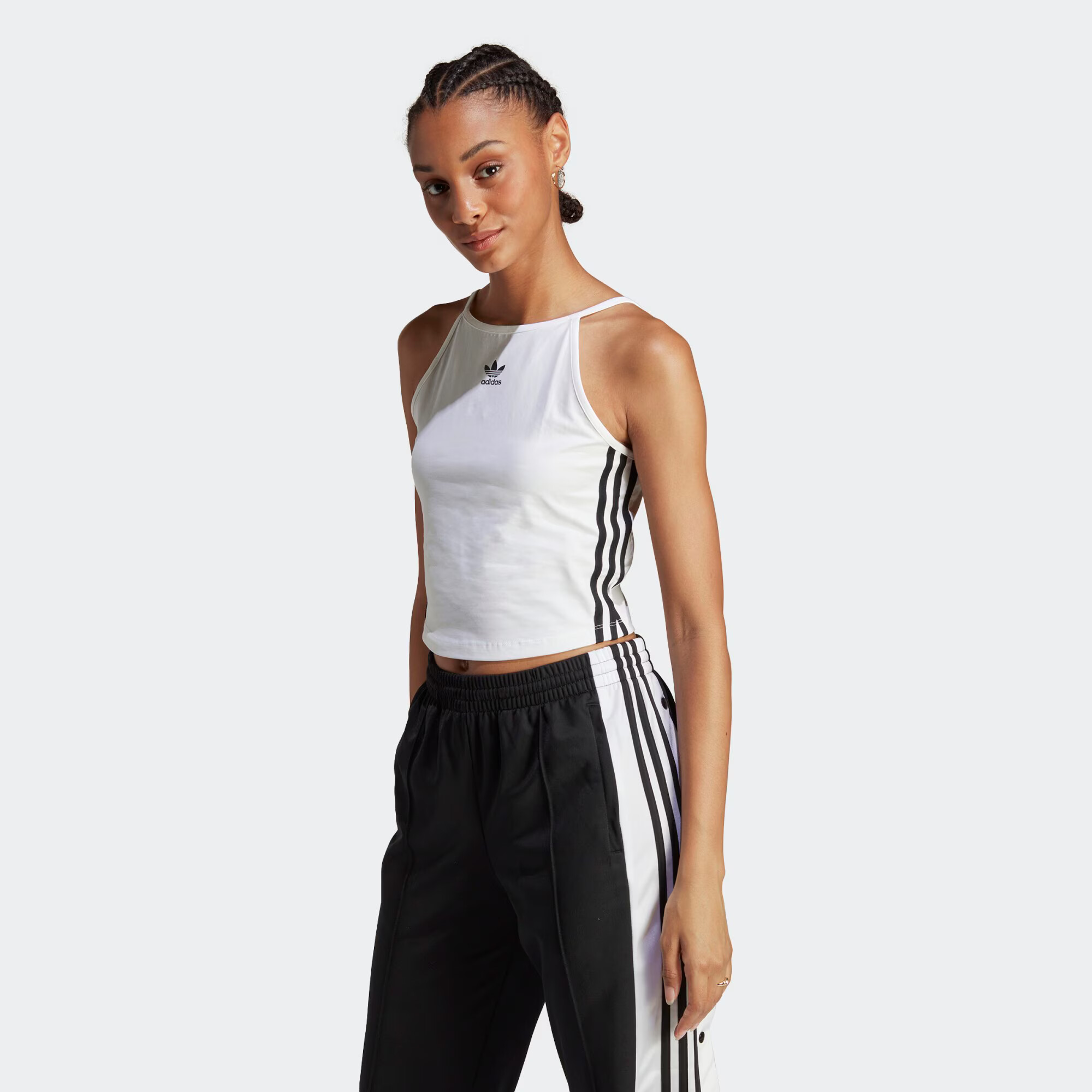 ADIDAS ORIGINALS Top negru / alb - Pled.ro