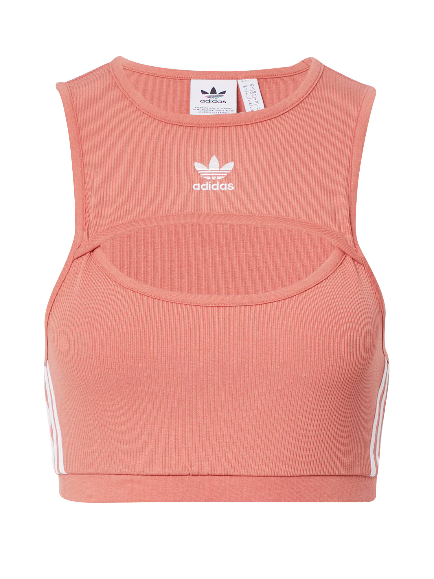 ADIDAS ORIGINALS Top portocaliu somon / alb - Pled.ro