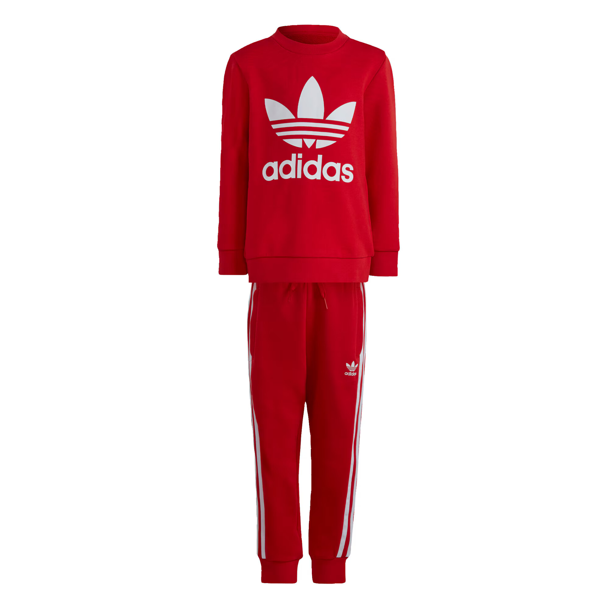 ADIDAS ORIGINALS Trening 'Adicolor Crew' roșu / alb - Pled.ro